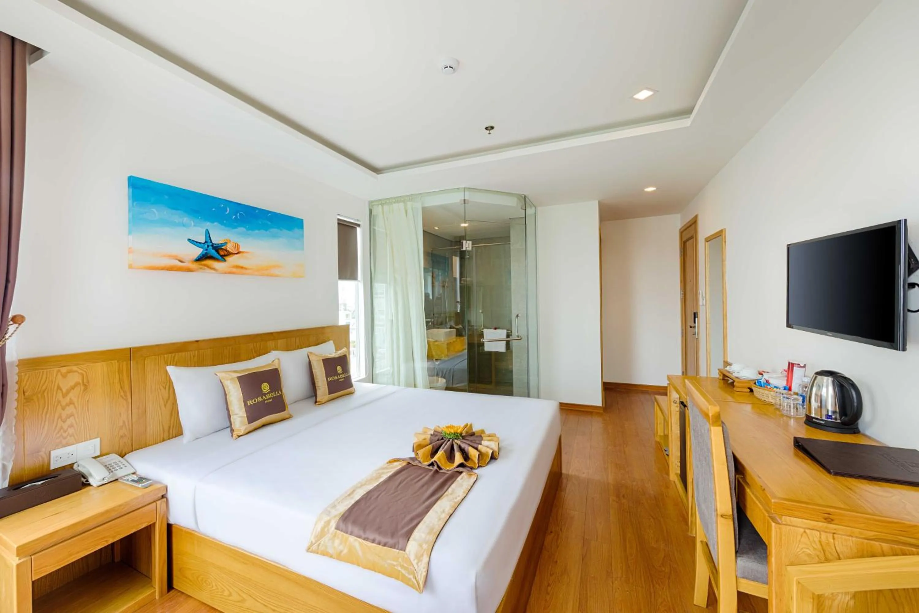 TV and multimedia, Bed in Rosabella Boutique Hotel