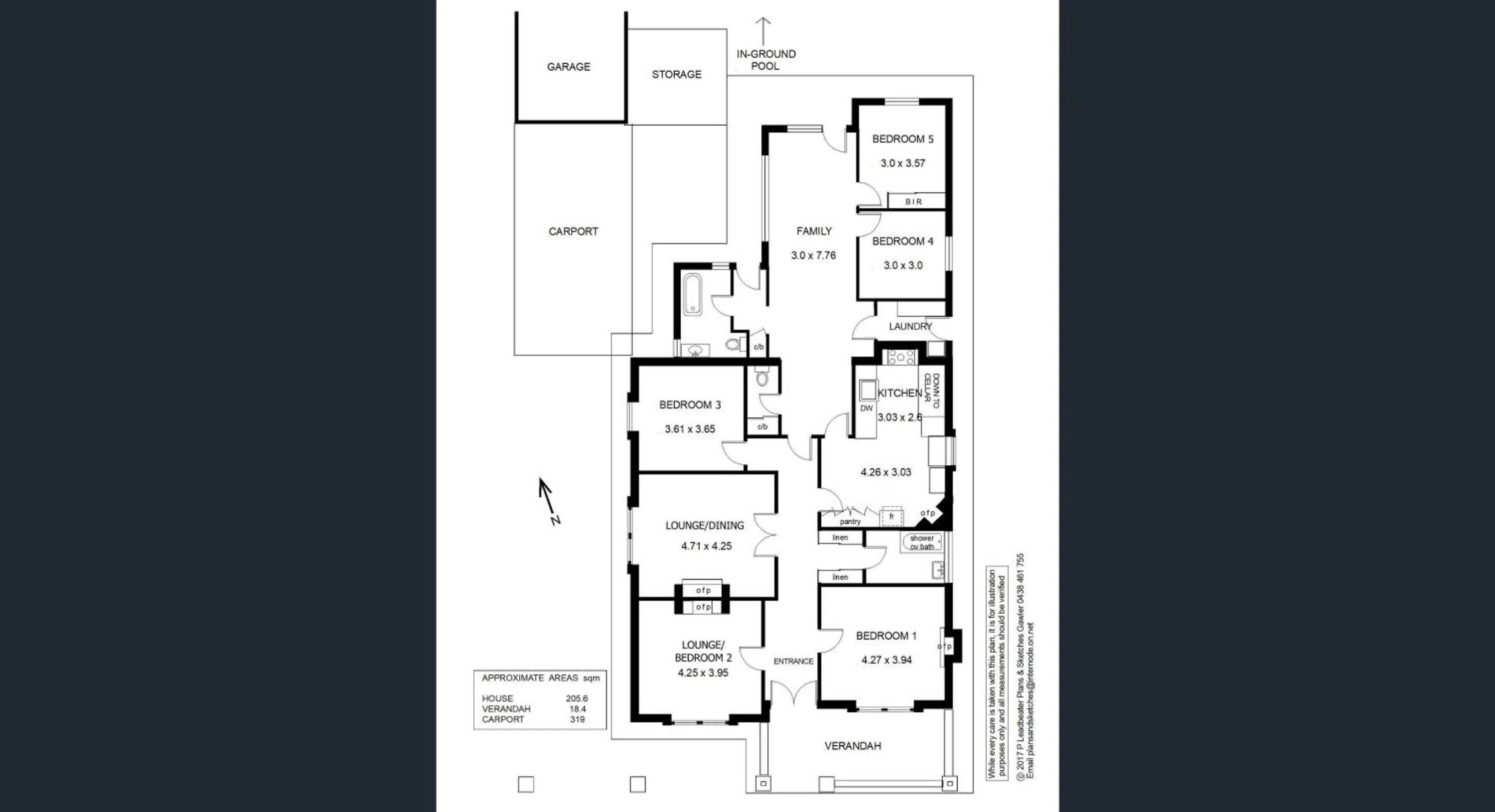 Floor plan in Ambrosia Holiday Home