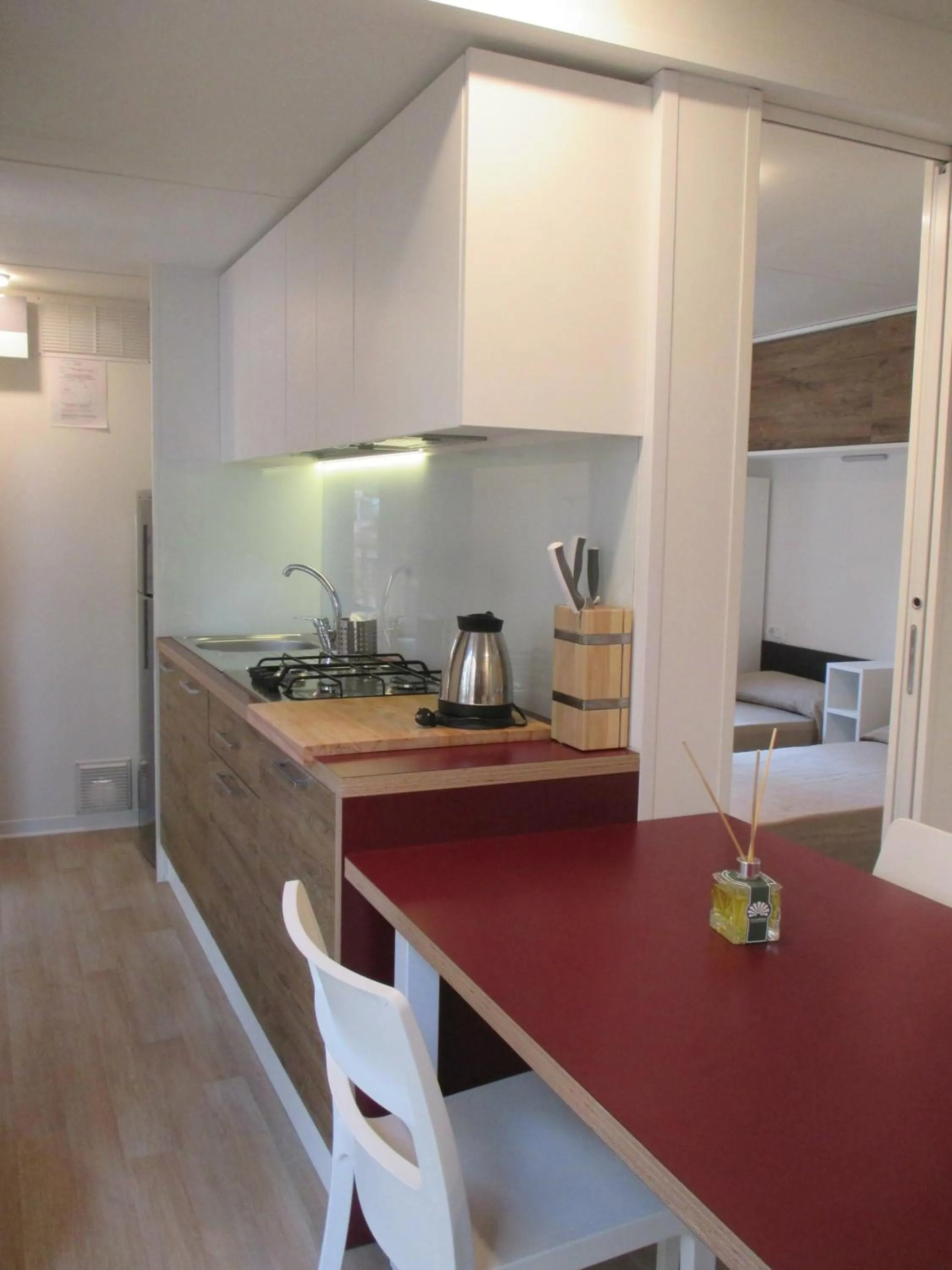Kitchen or kitchenette in Camping Maremma Sans Souci
