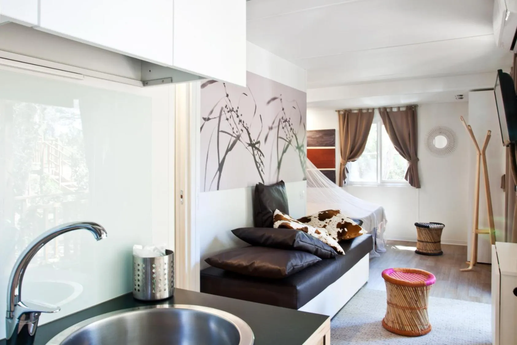 Living room in Camping Maremma Sans Souci