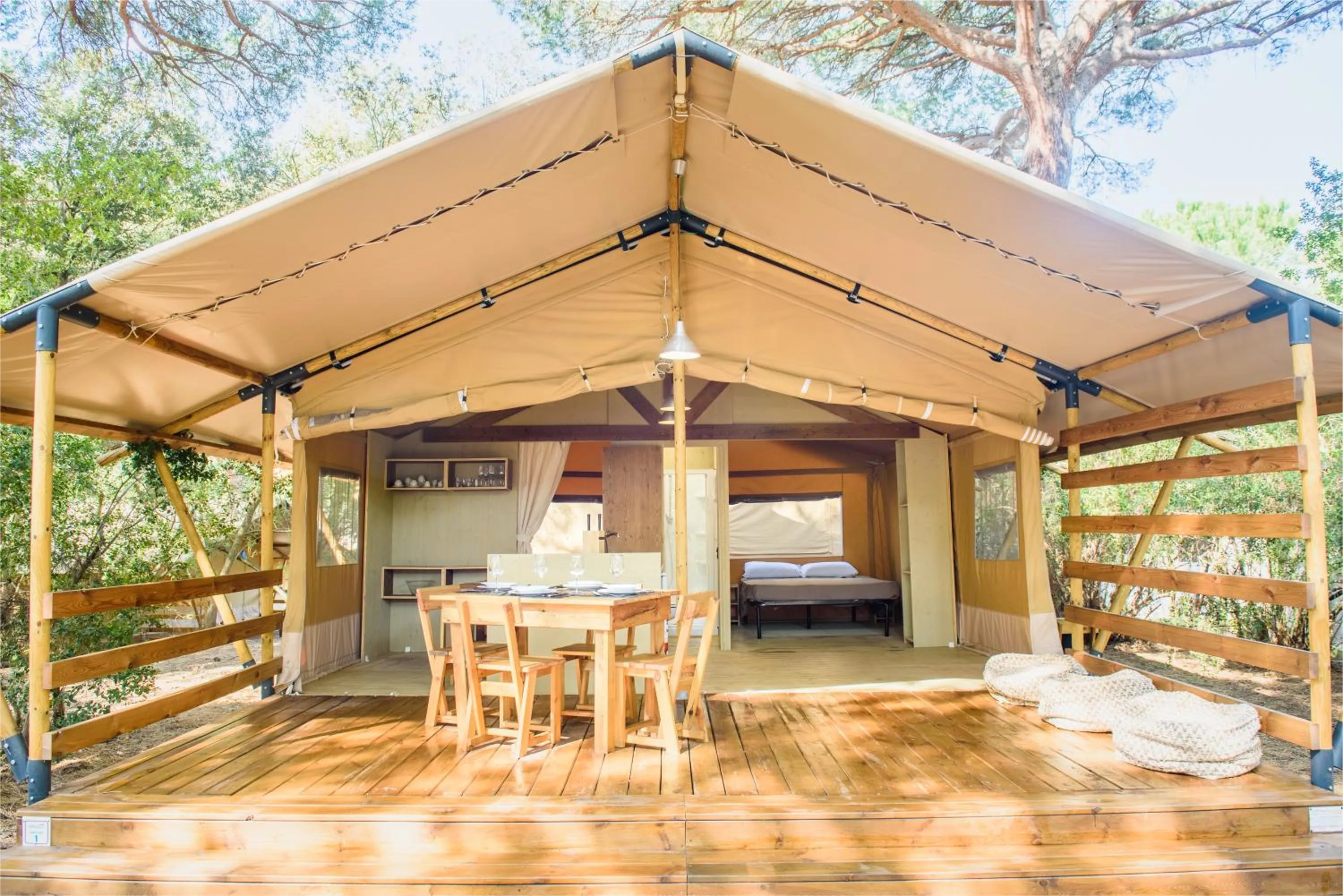 Patio in Camping Maremma Sans Souci