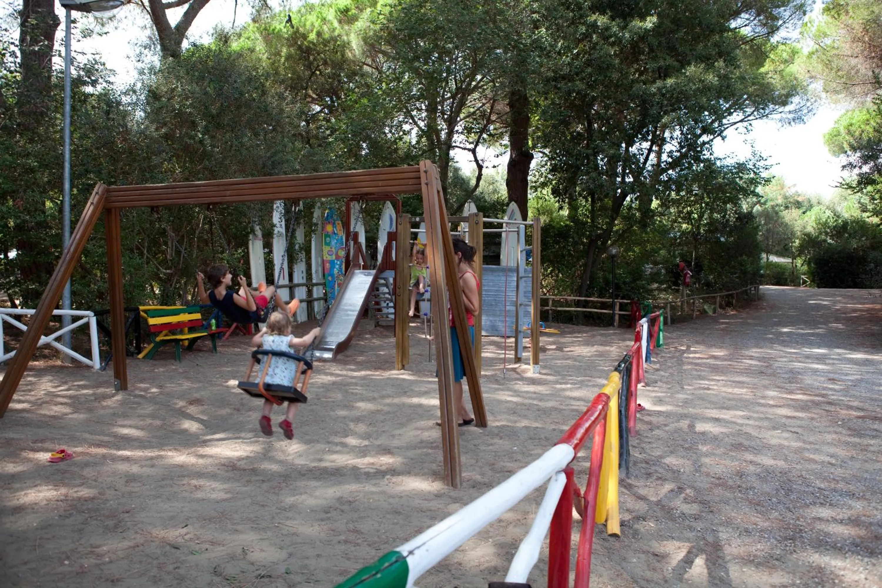Children play ground in Camping Maremma Sans Souci