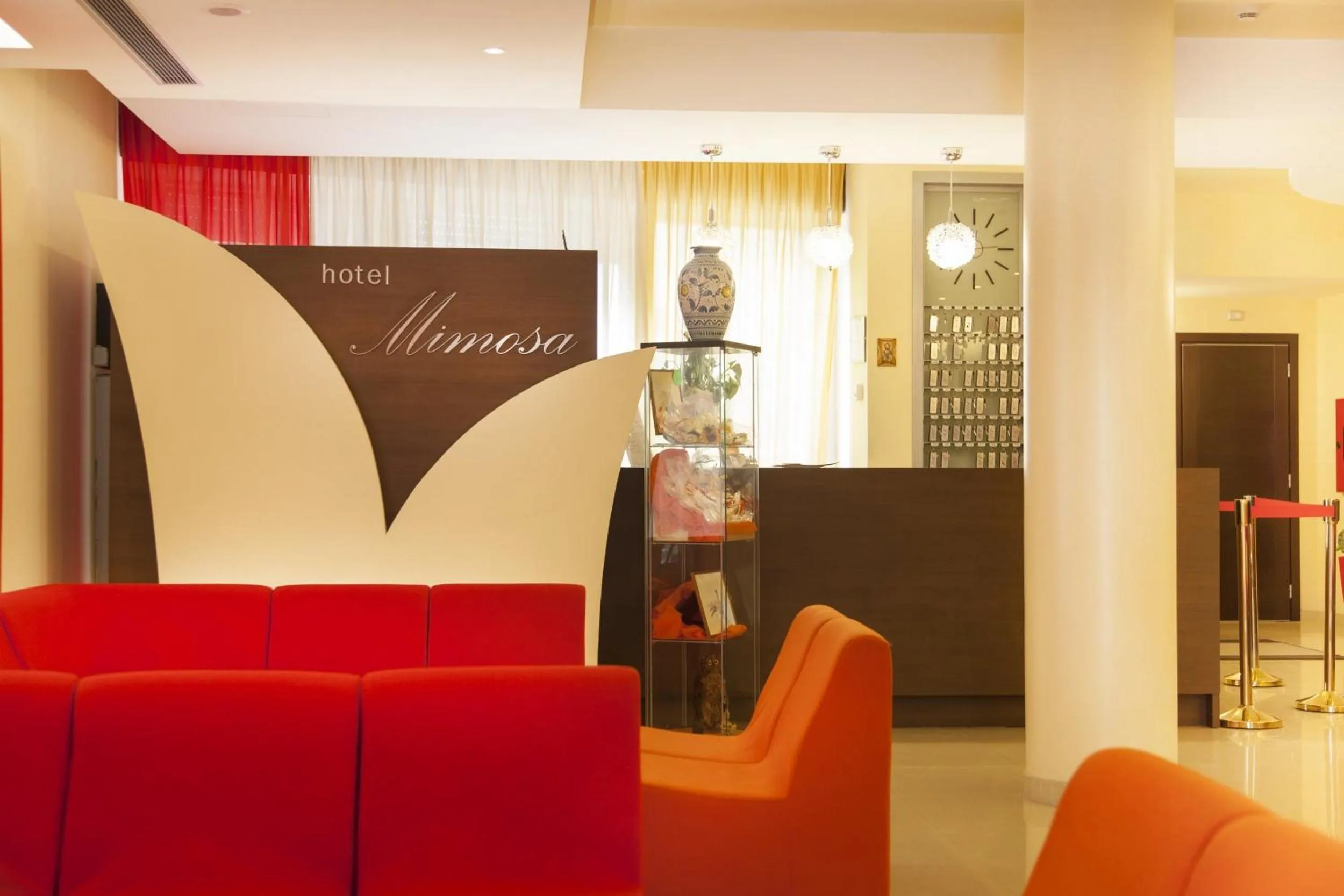 Lobby or reception in Hotel Mimosa
