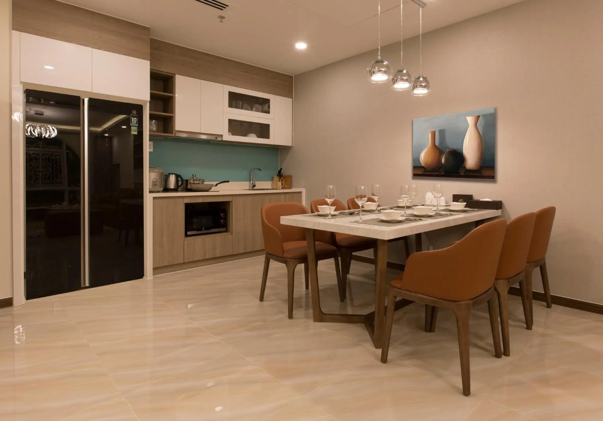 Kitchen or kitchenette in NTA Hotel - Serviced Apartments