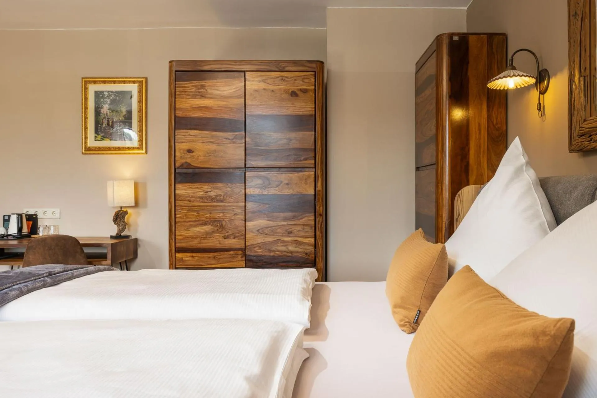 Photo of the whole room, Bed in Hotel Schlossblick Chiemsee