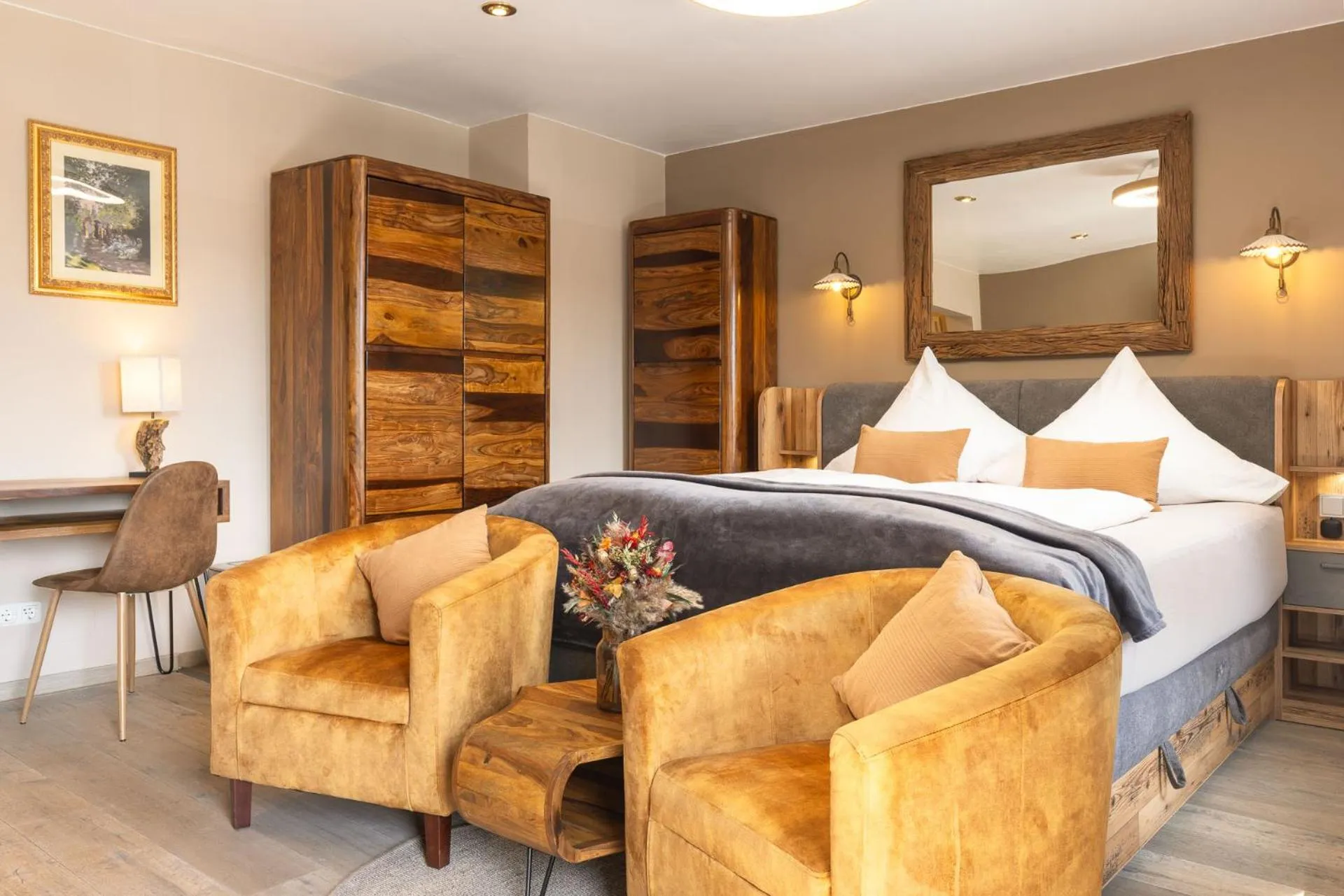 Photo of the whole room, Bed in Hotel Schlossblick Chiemsee