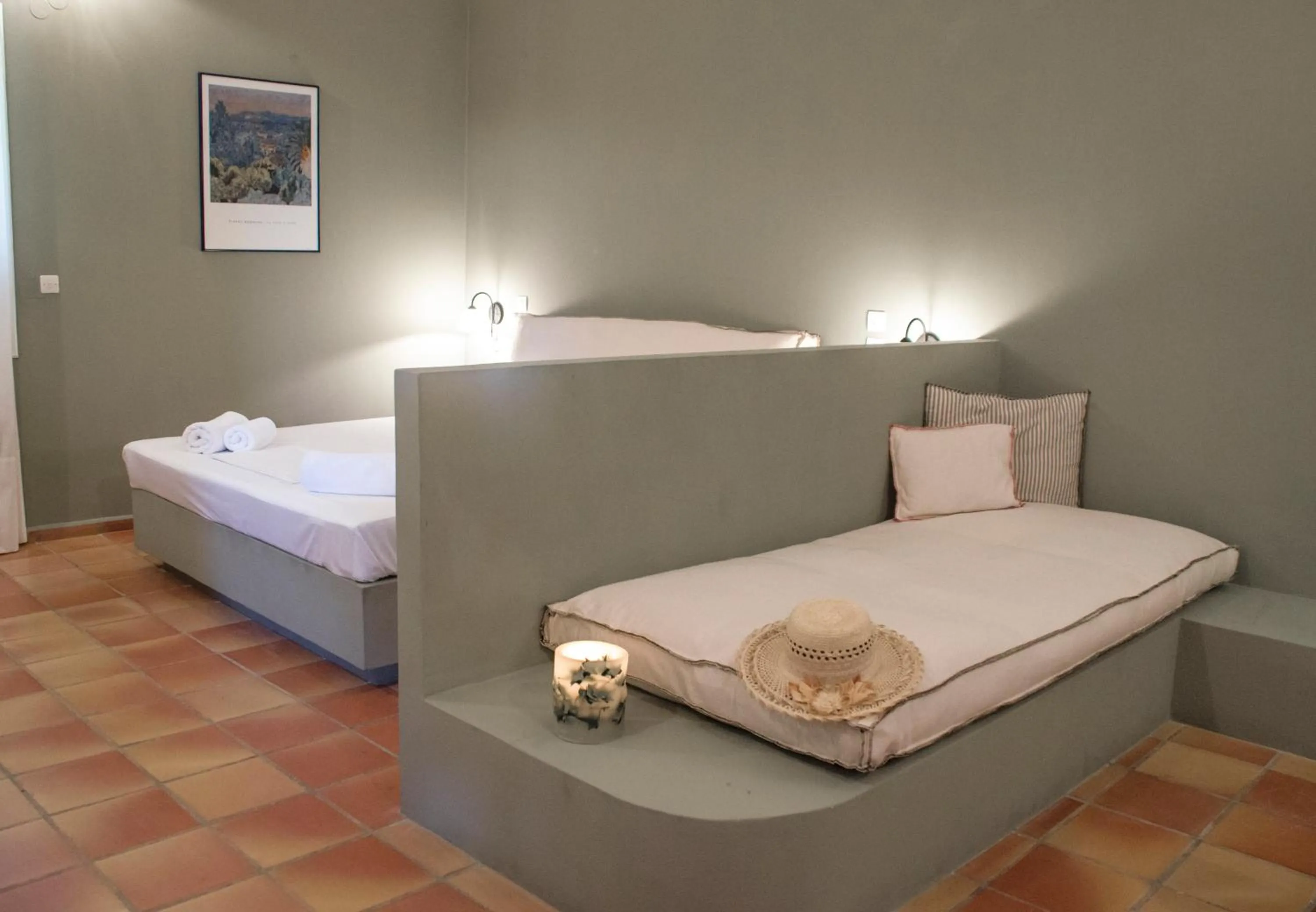 Bed in Mounda Beach Hotel