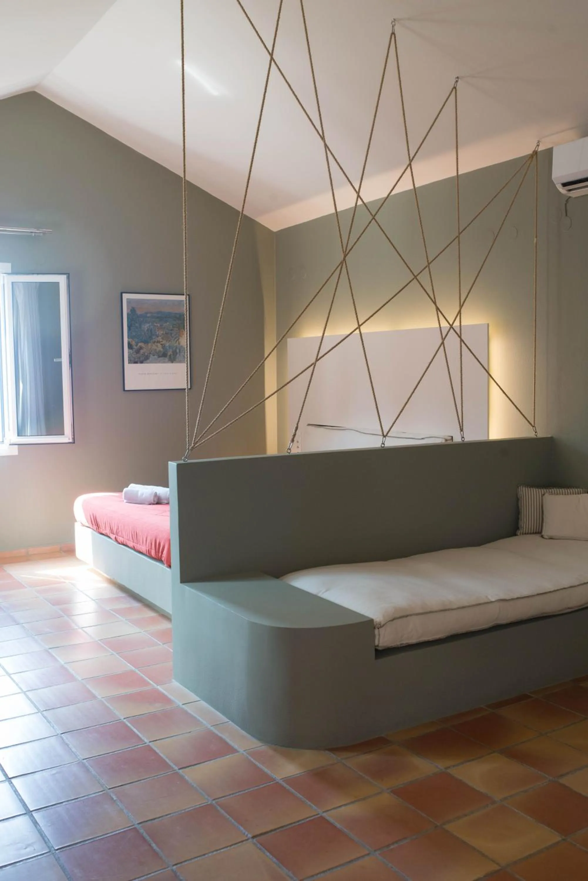 Bed in Mounda Beach Hotel