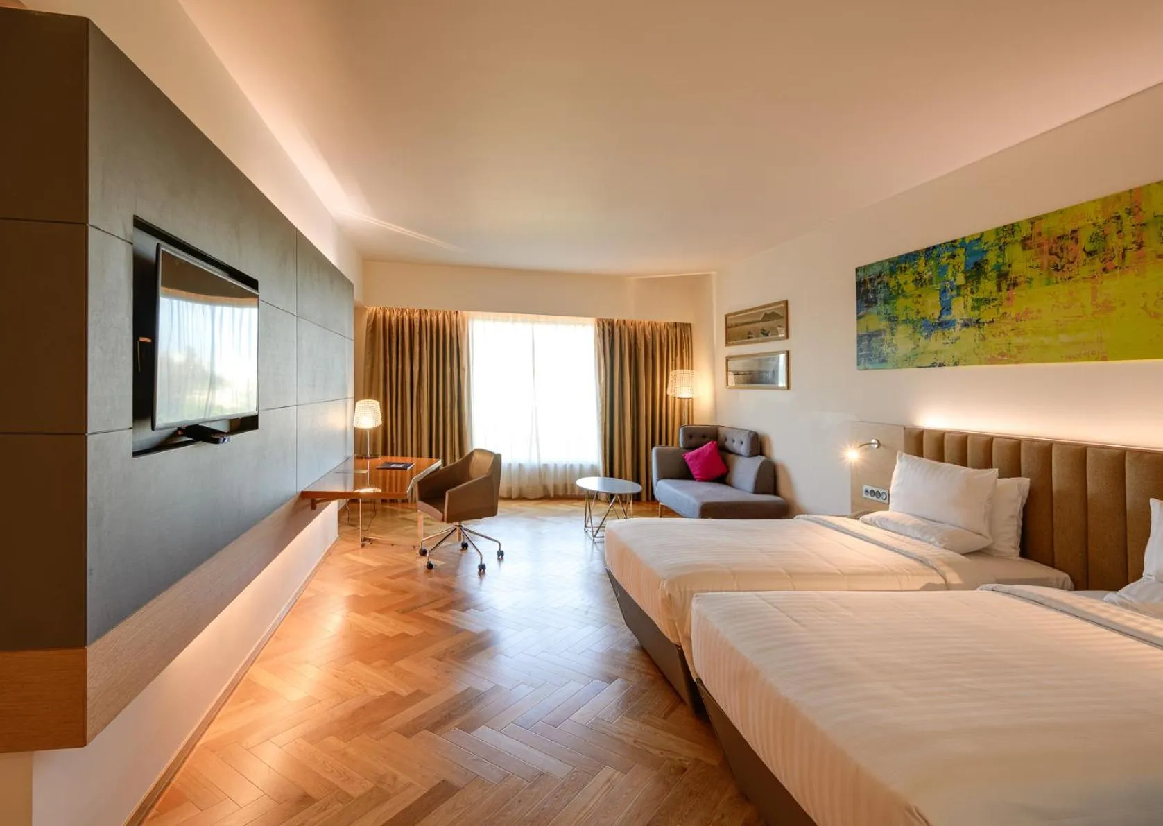 Bed in Novotel Vijayawada Varun