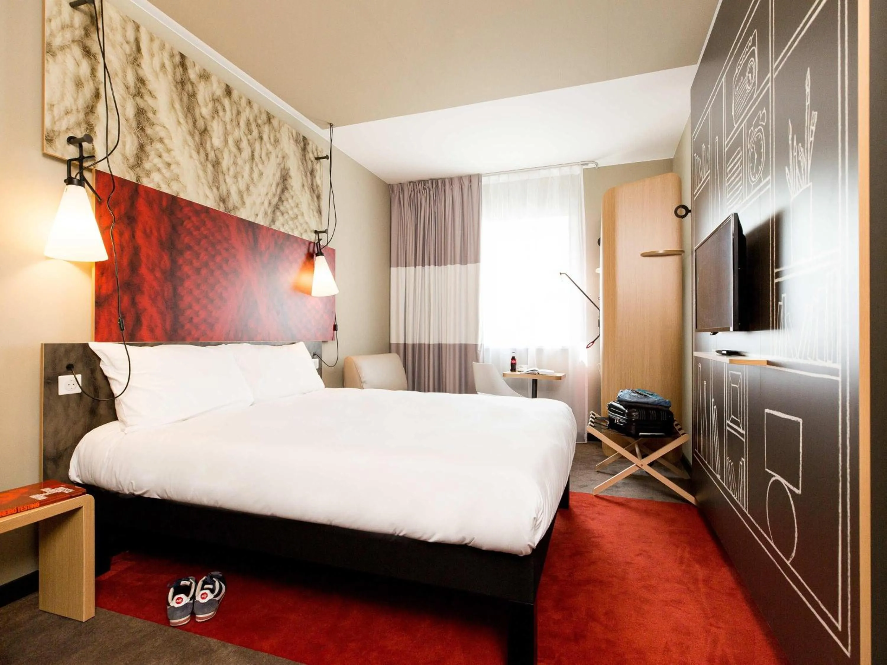 Bedroom, Bed in ibis Vilnius Centre