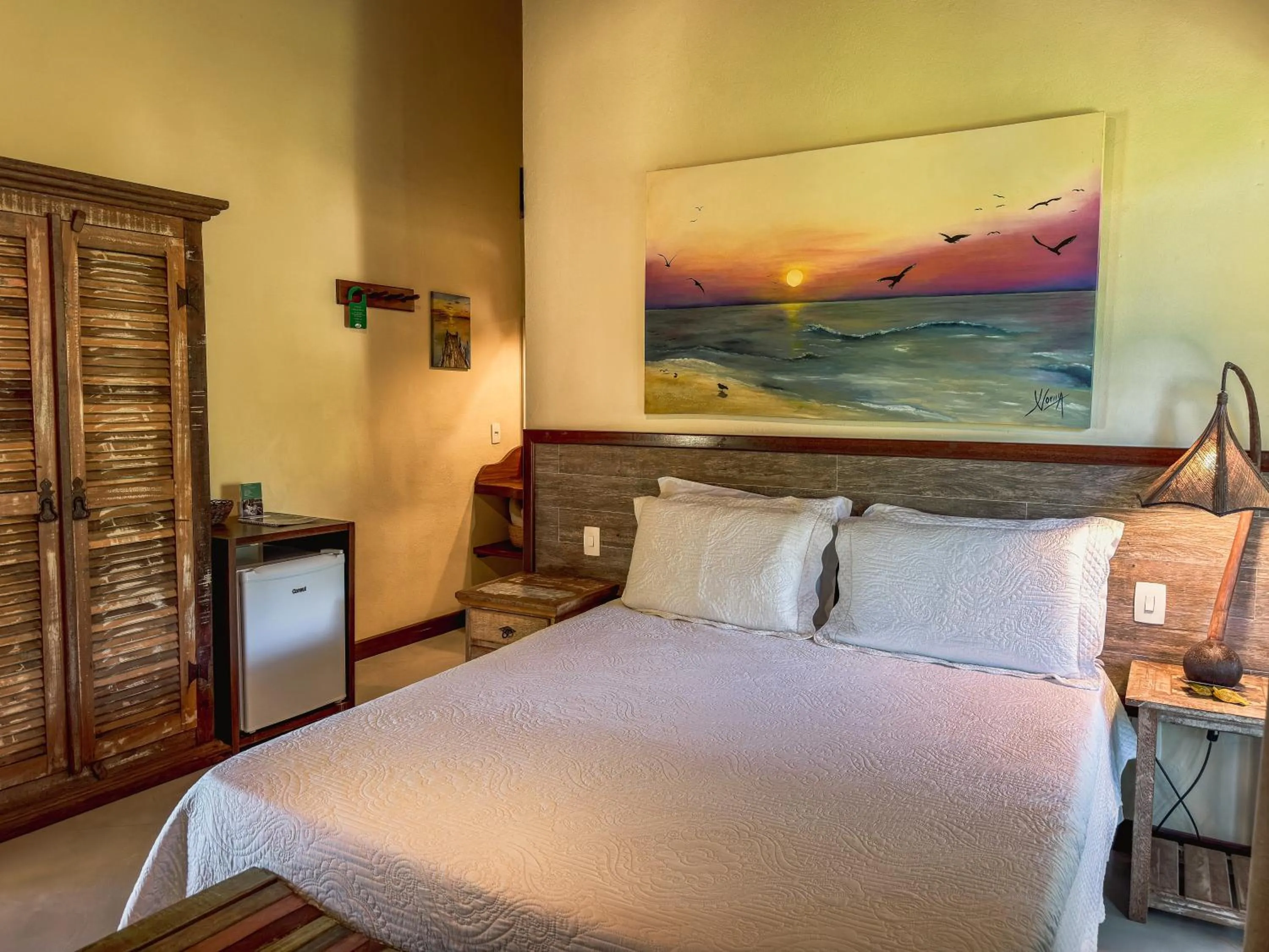 Bed in Pousada Barrabella