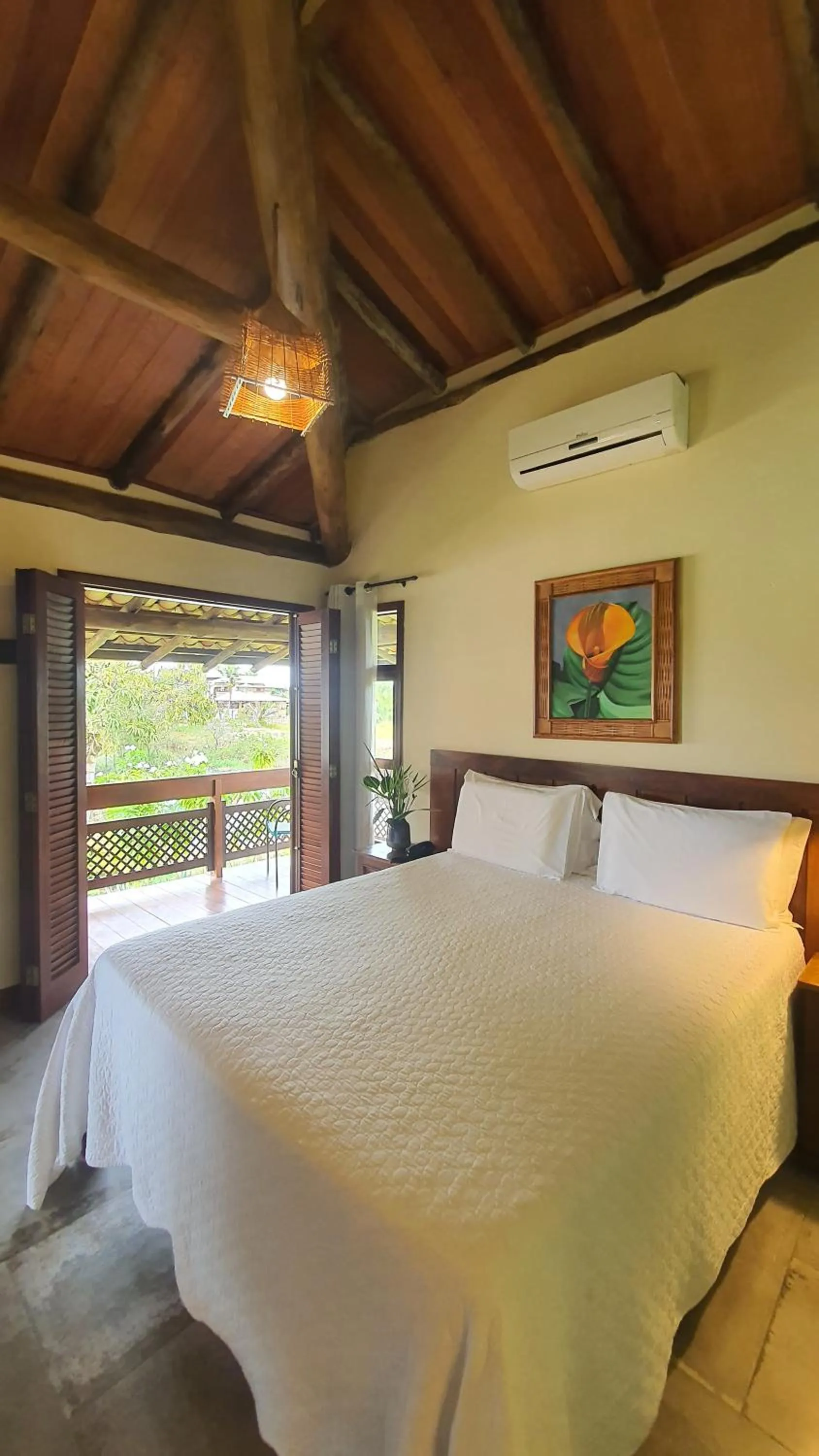 Bed in Pousada Barrabella