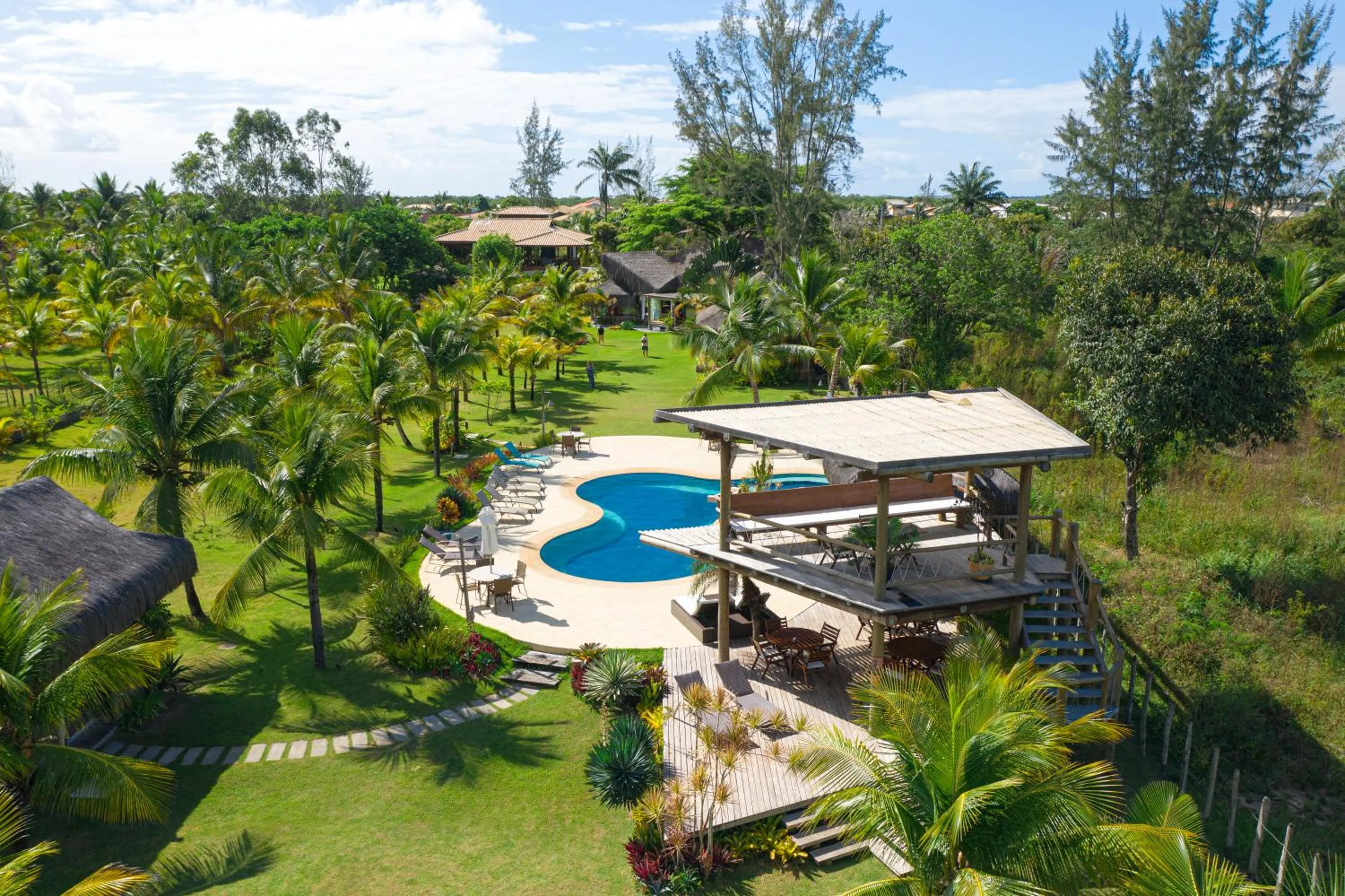 Bird's eye view in Pousada Barrabella