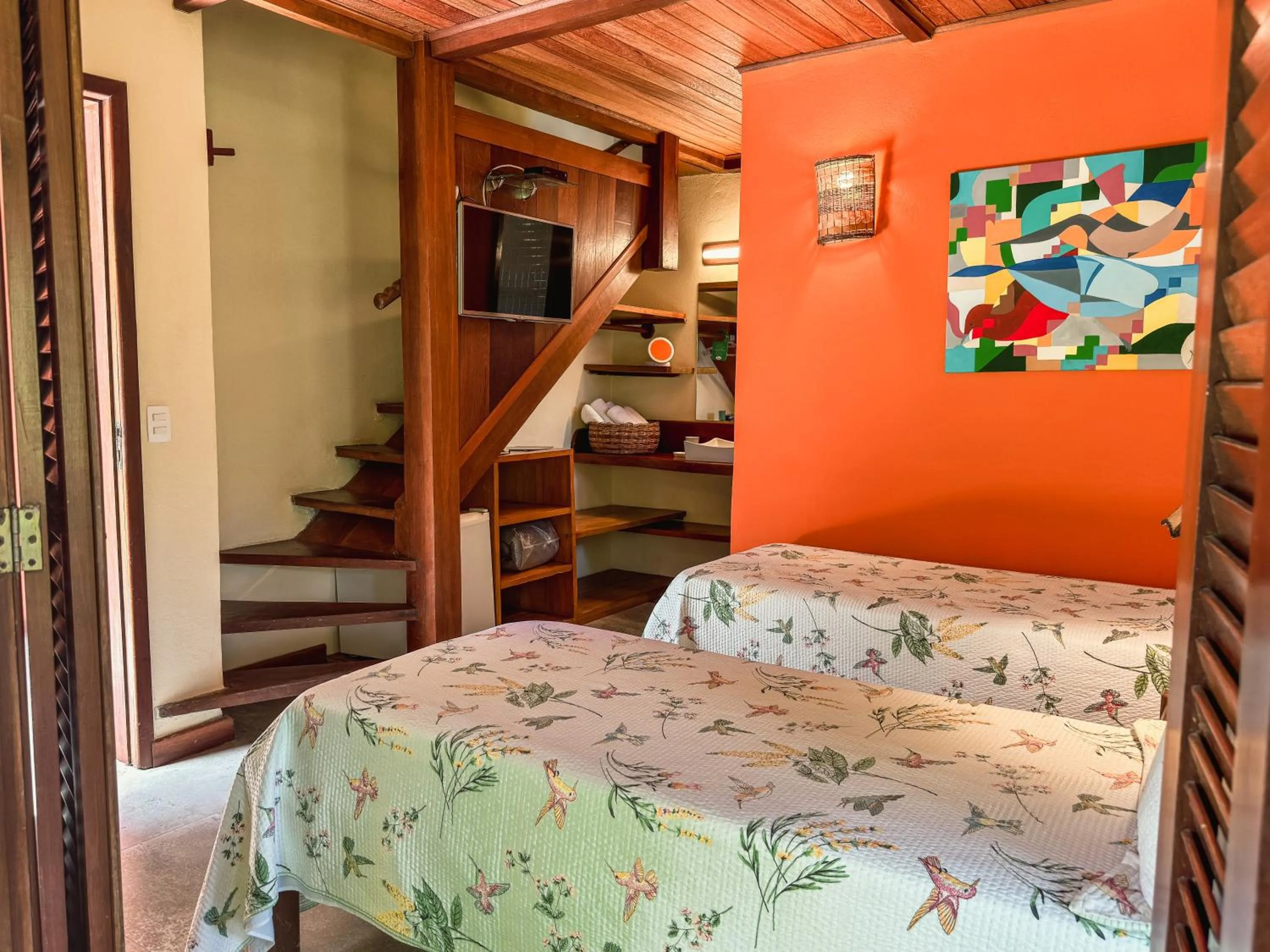 Bed in Pousada Barrabella