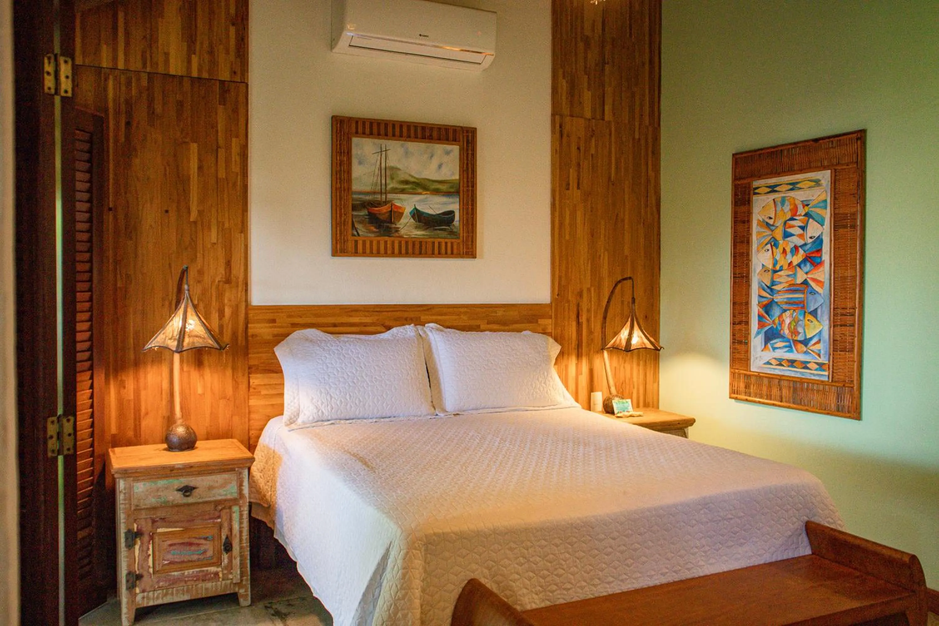 Bed in Pousada Barrabella