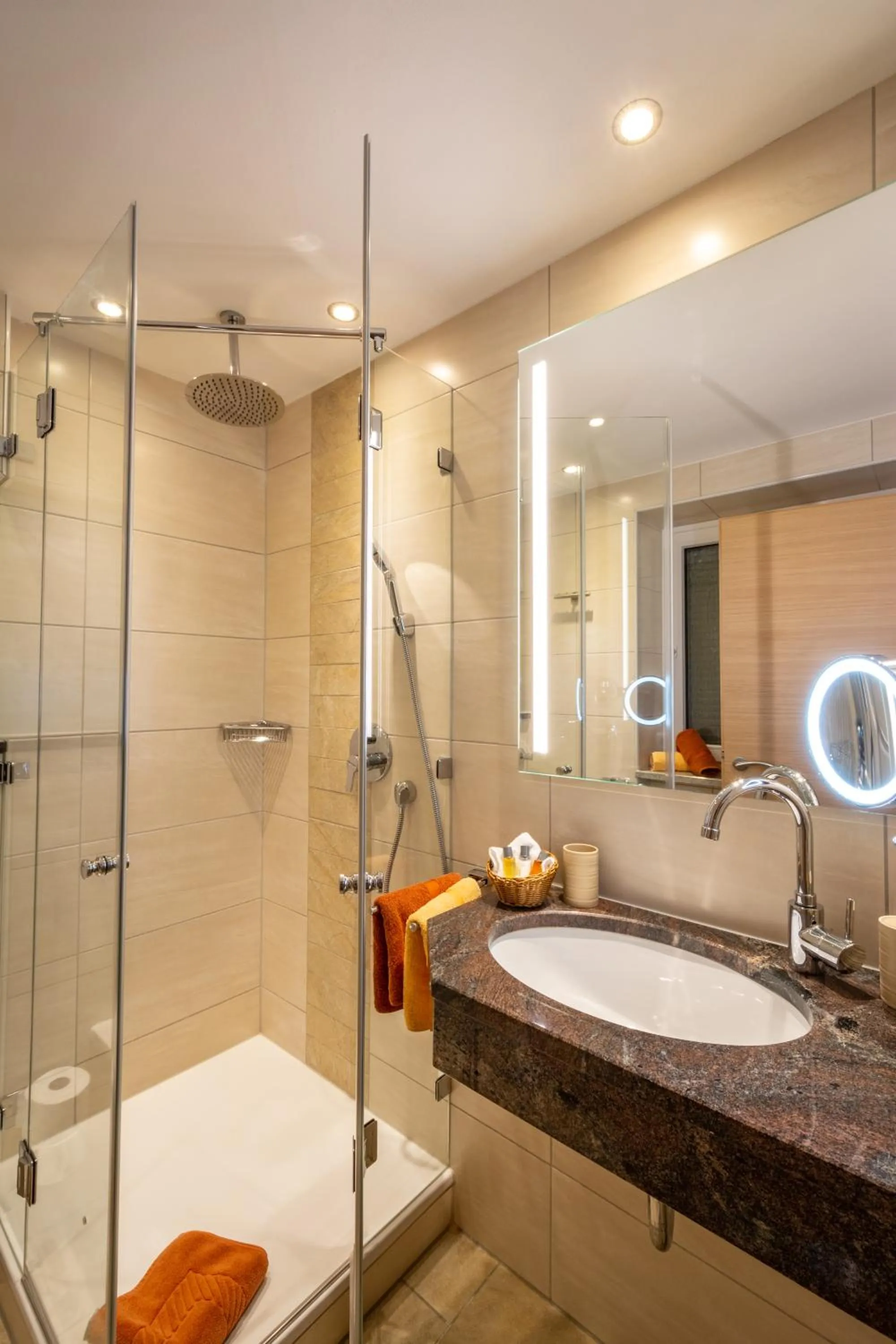 Shower in Boutique Hotel Angerer