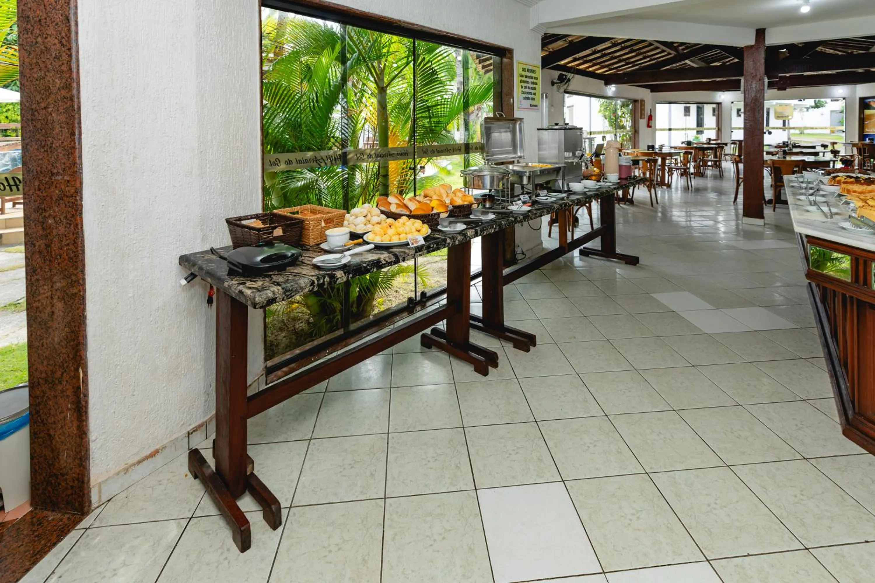 Buffet breakfast in Arraial do Sol Beach Hotel