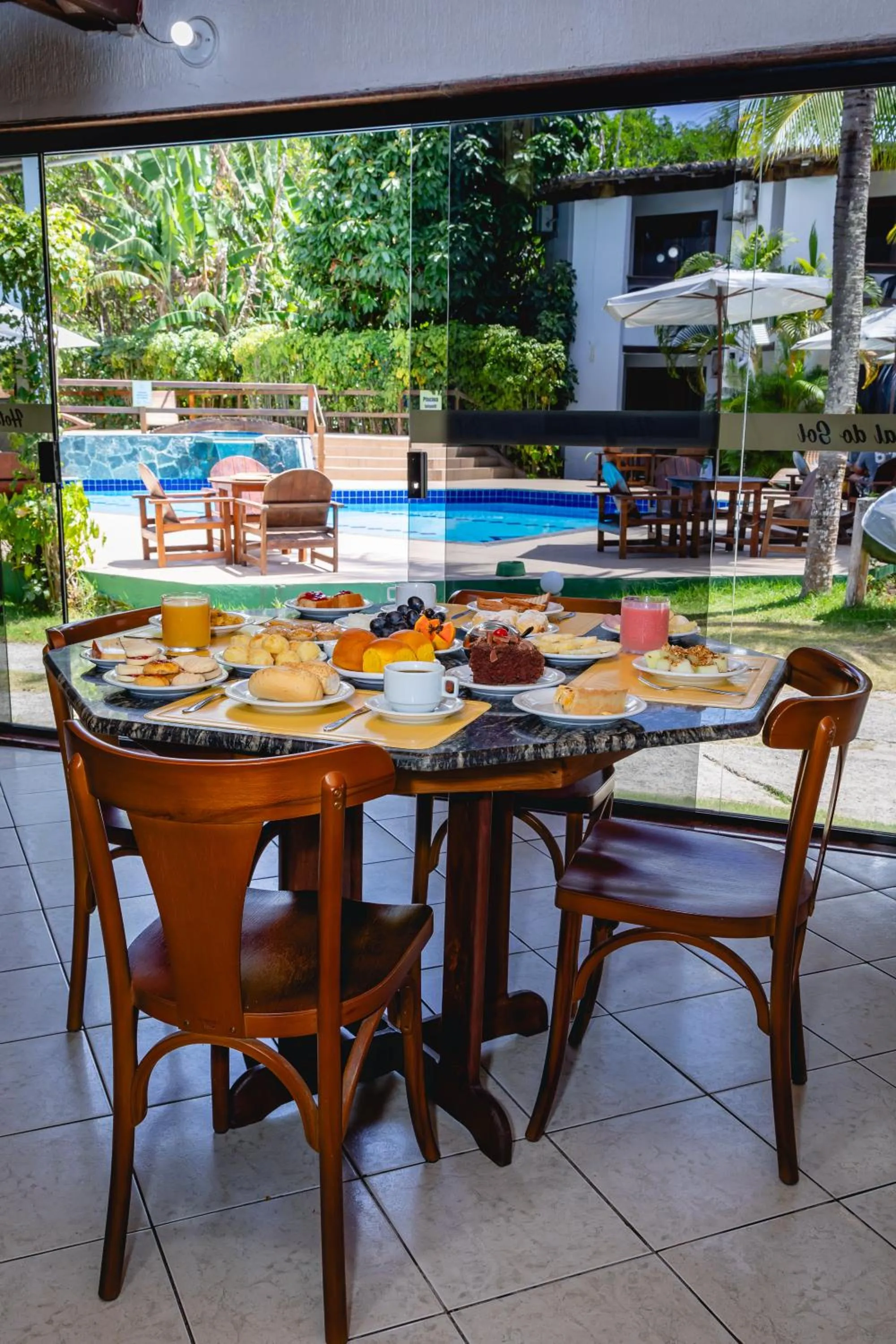 Continental breakfast in Arraial do Sol Beach Hotel