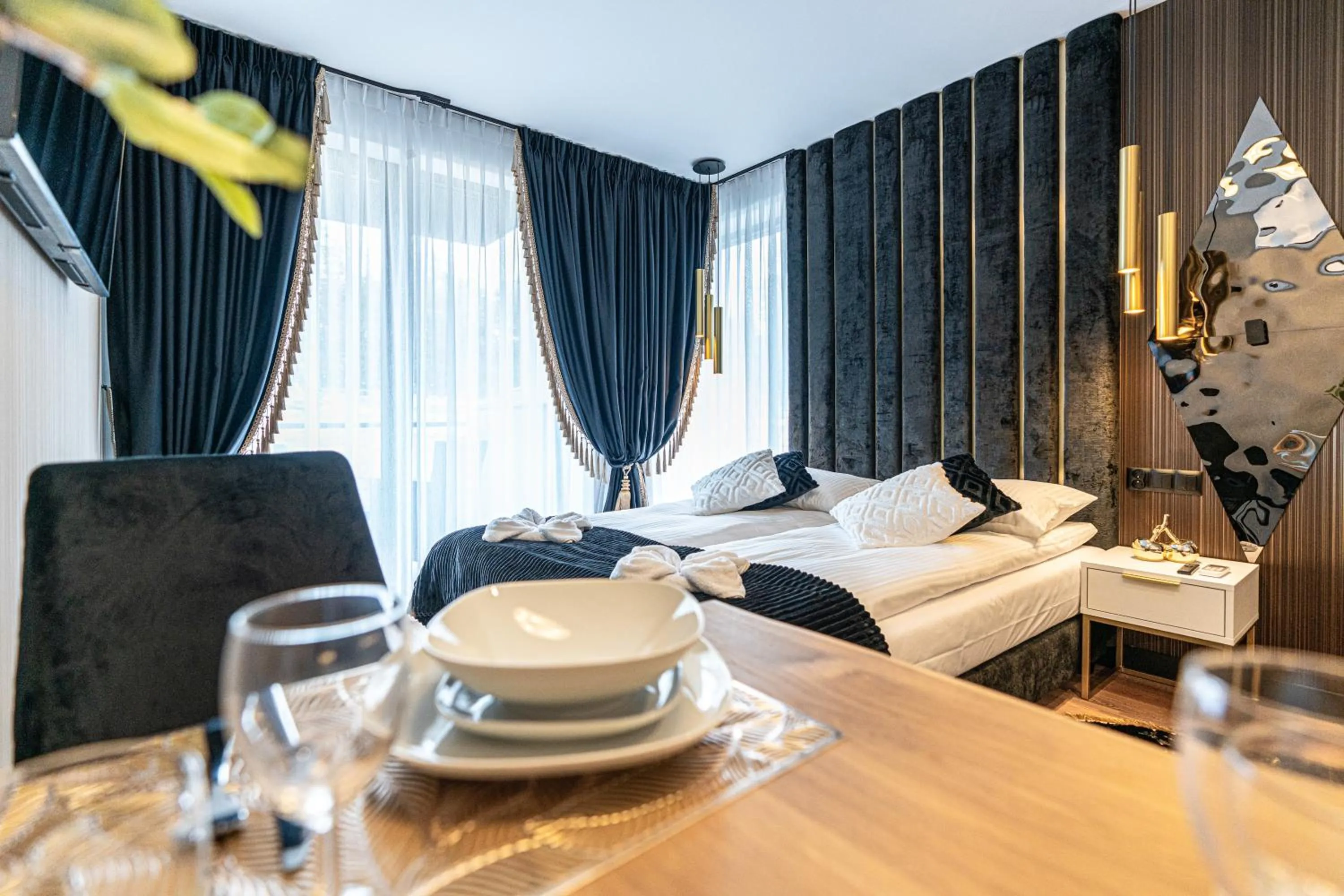 Living room, Bed in Góralska Rezydencja