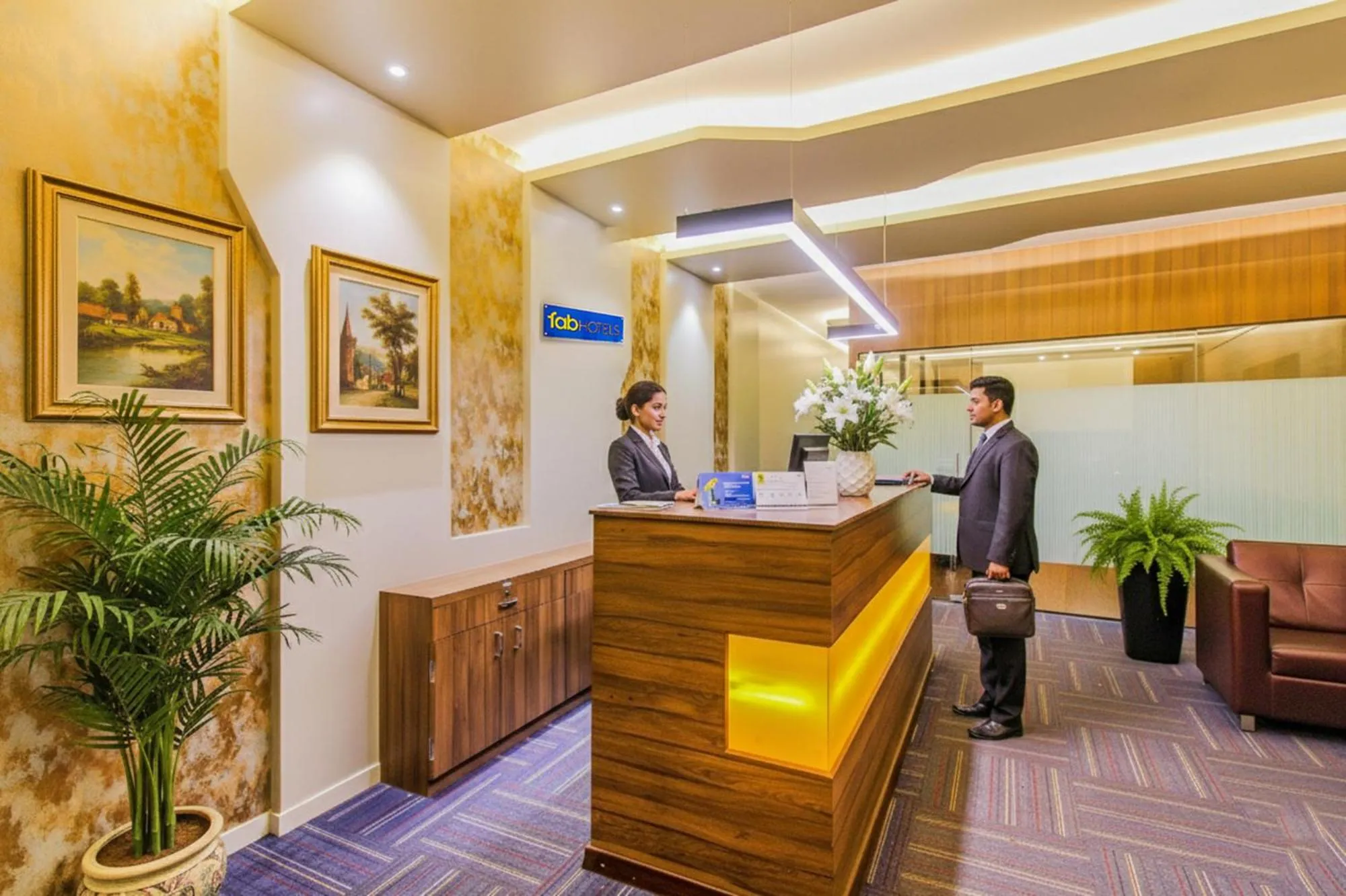 Lobby or reception in FabHotel RK International - Nr Mumbai International Airport