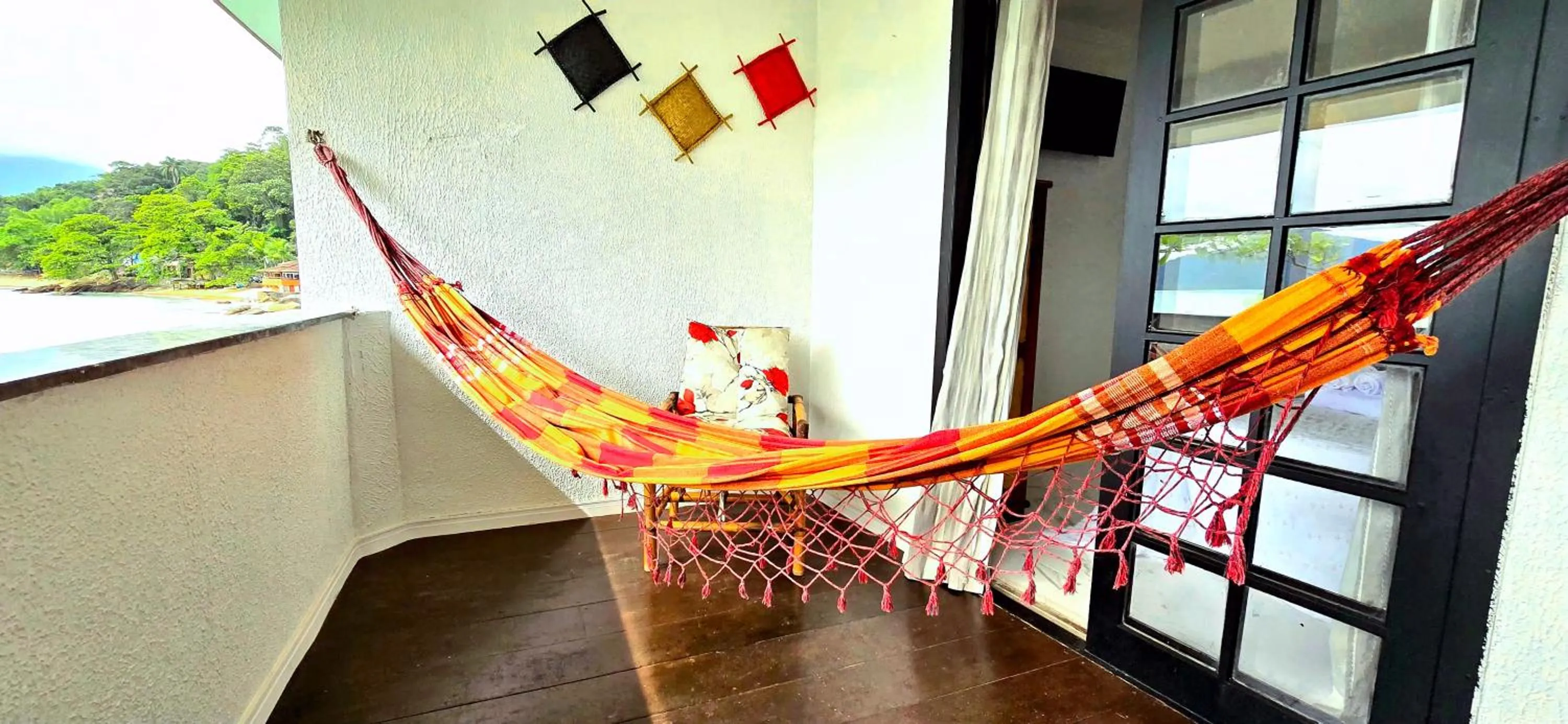 Balcony/Terrace in Pousada Sobre As Ondas de Picinguaba