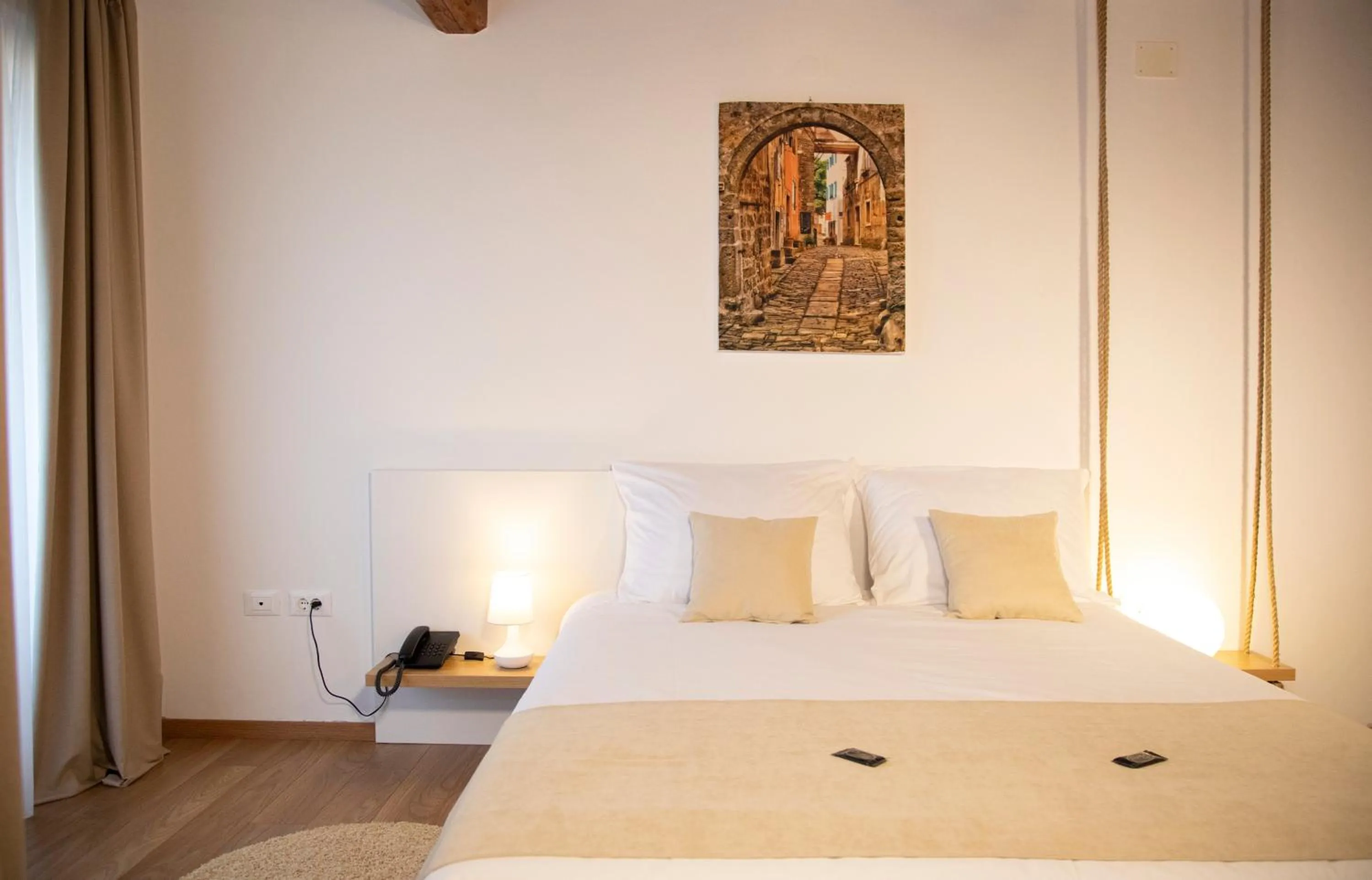 Bed in Hotel Natura Vilanija