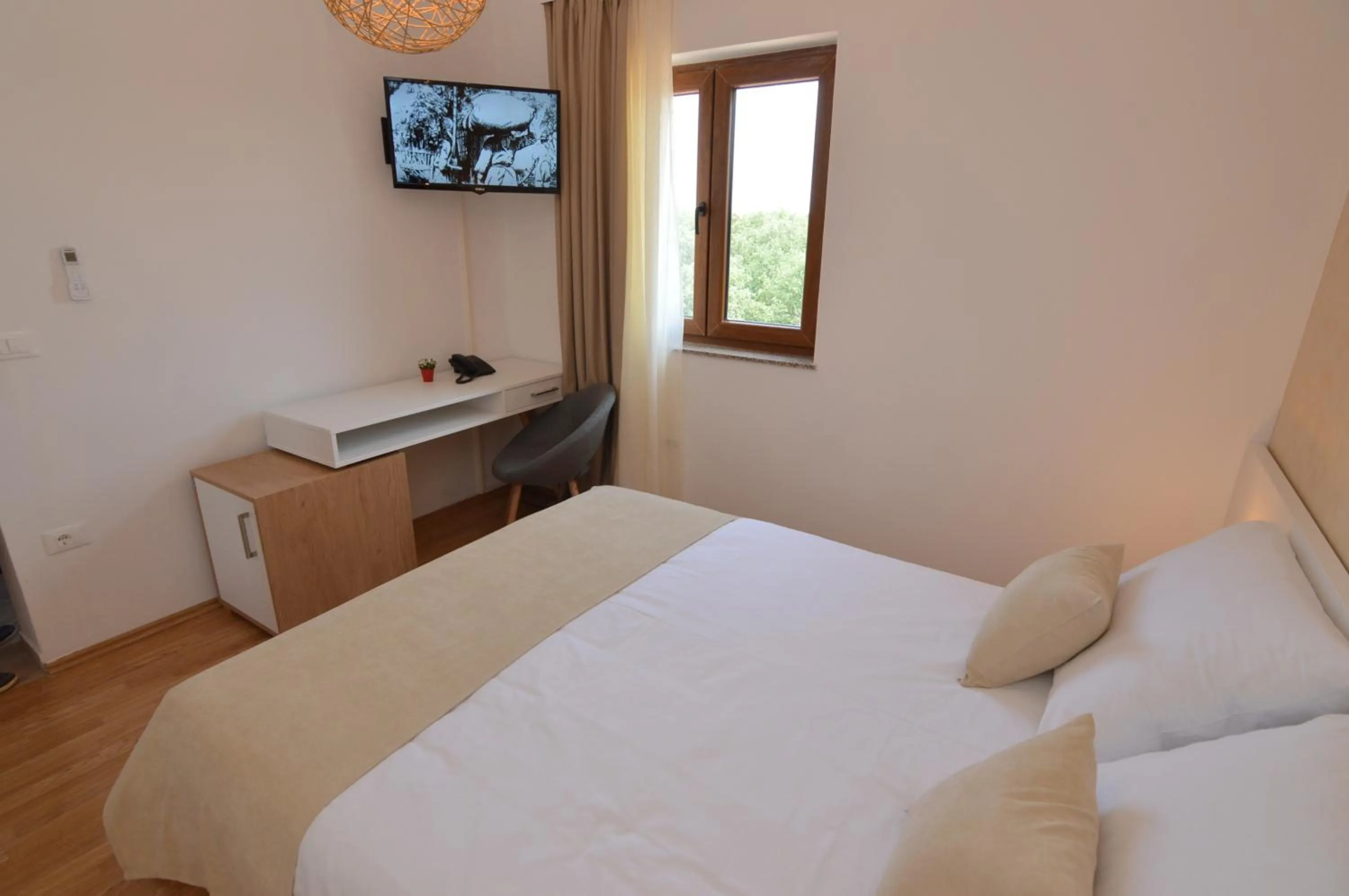 Bed in Hotel Natura Vilanija