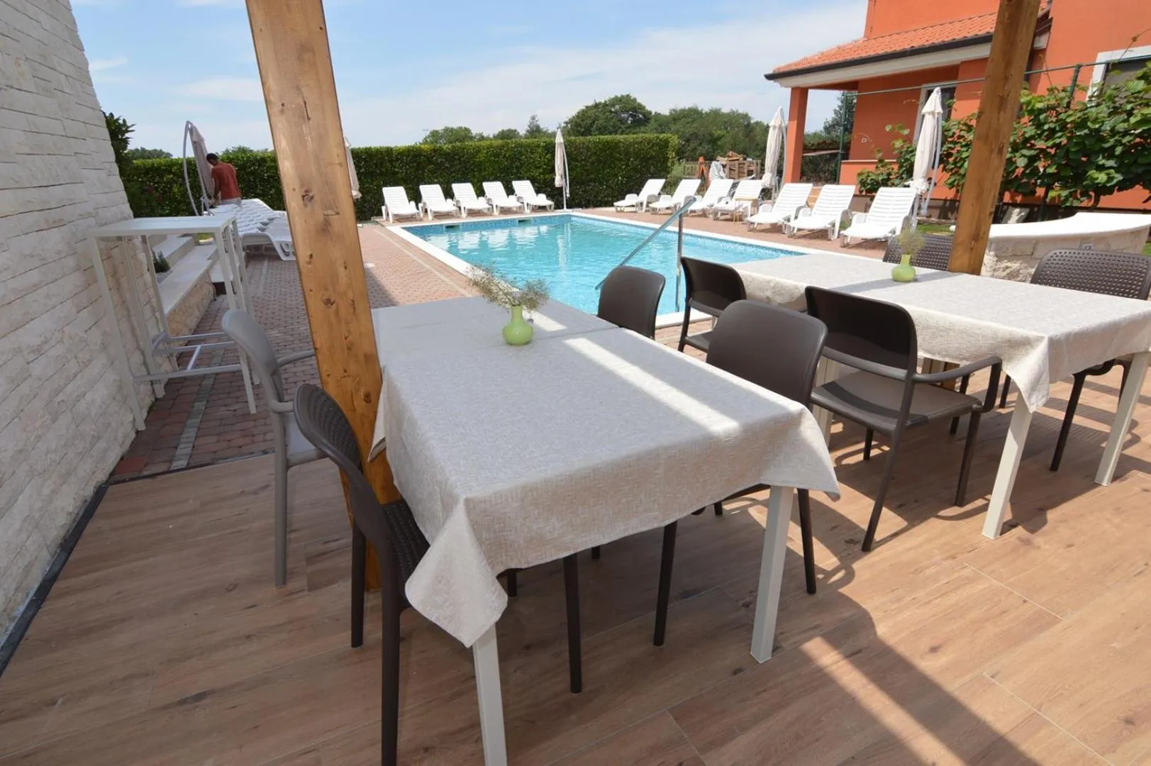 Pool view in Hotel Natura Vilanija