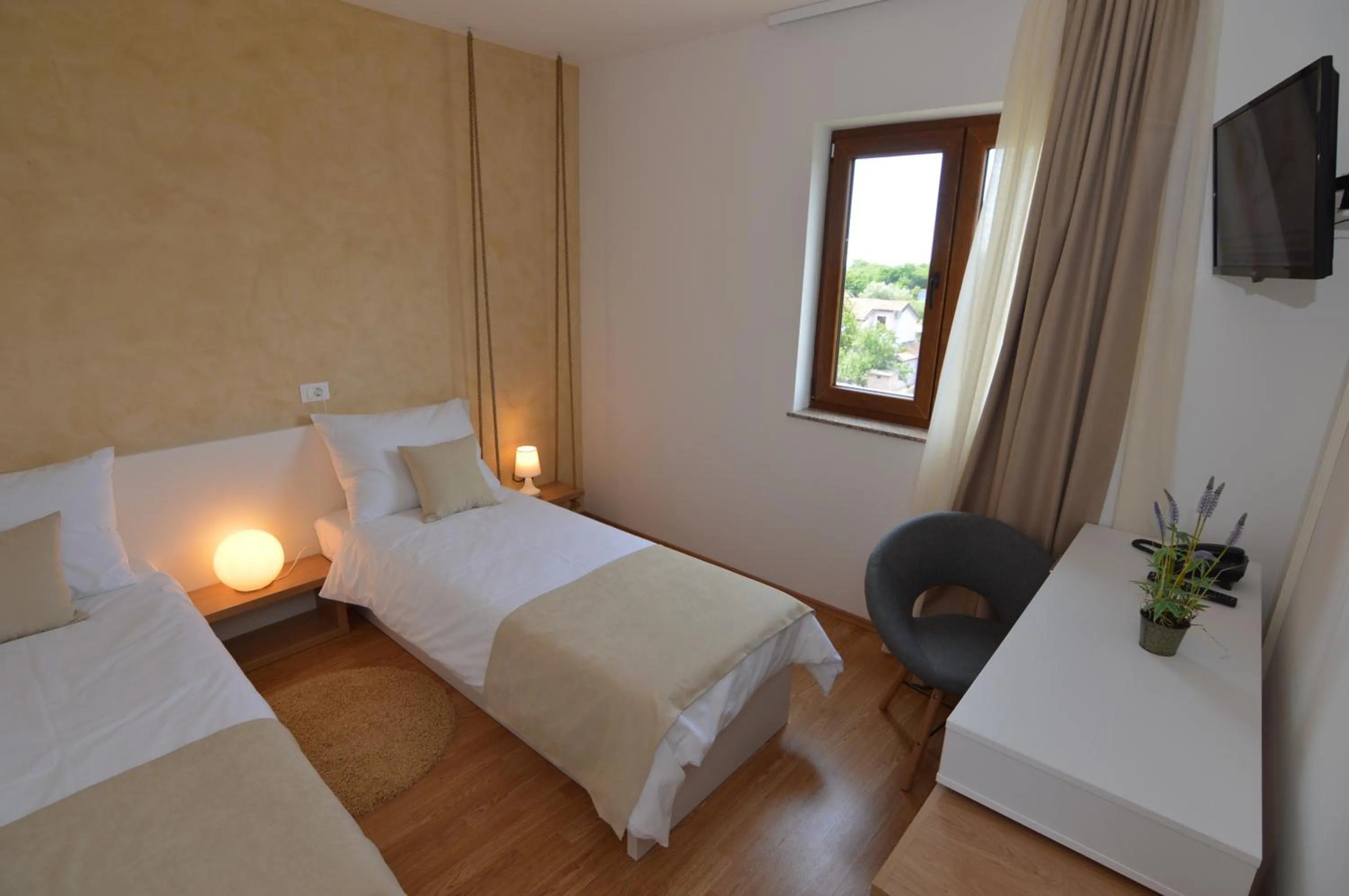 Bed in Hotel Natura Vilanija