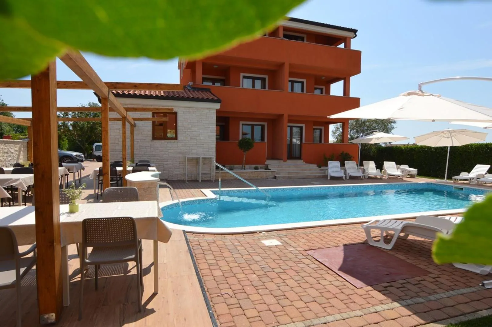 Pool view in Hotel Natura Vilanija