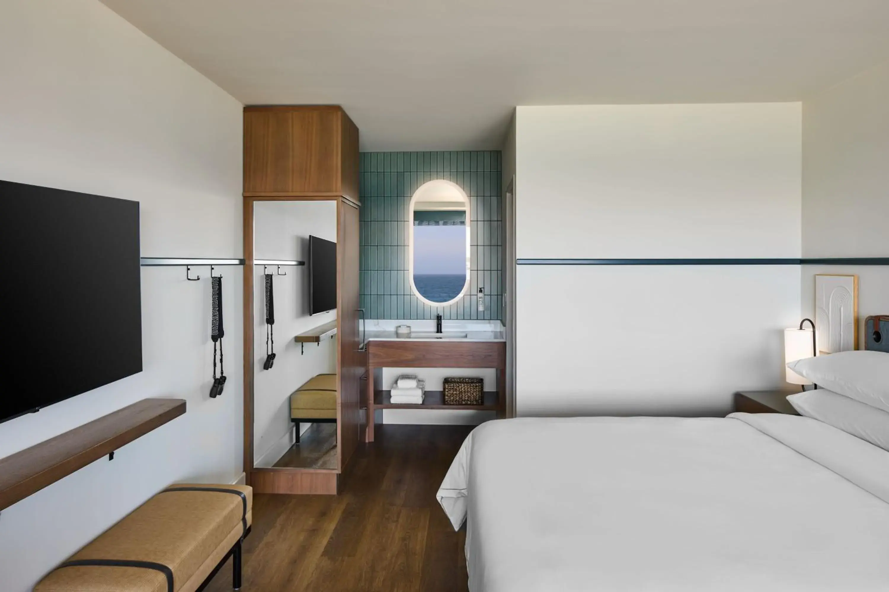 Standard King Room with Adapted Tub - Mobility Accessible in Monterey Beach Hotel, a Tribute Portfolio Hotel Standard King Room with Adapted Tub - Mobility Accessible in Monterey Beach Hotel, a Tribute Portfolio Hotel