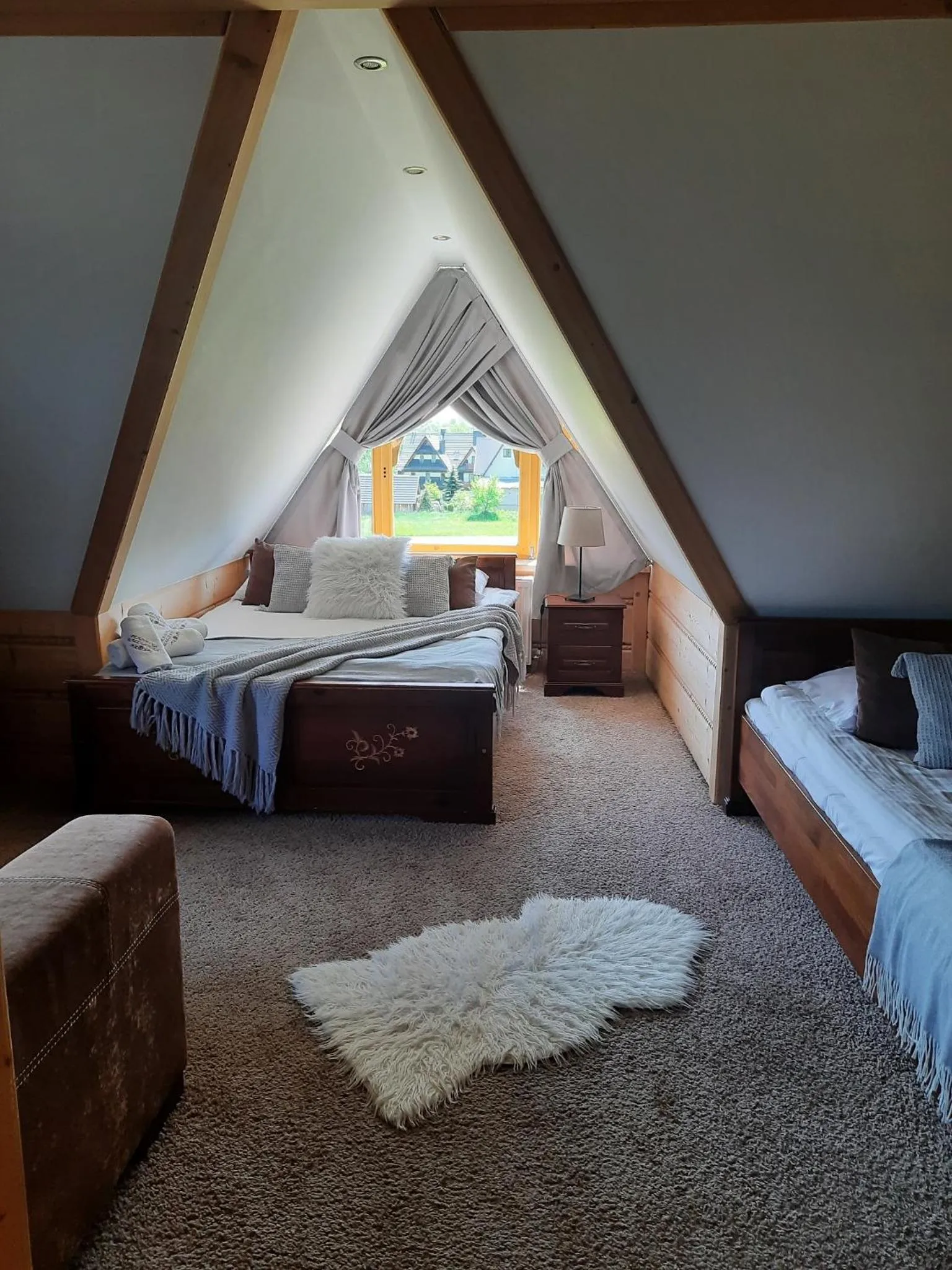 Photo of the whole room, Bed in Willa Płazówka Białczańska