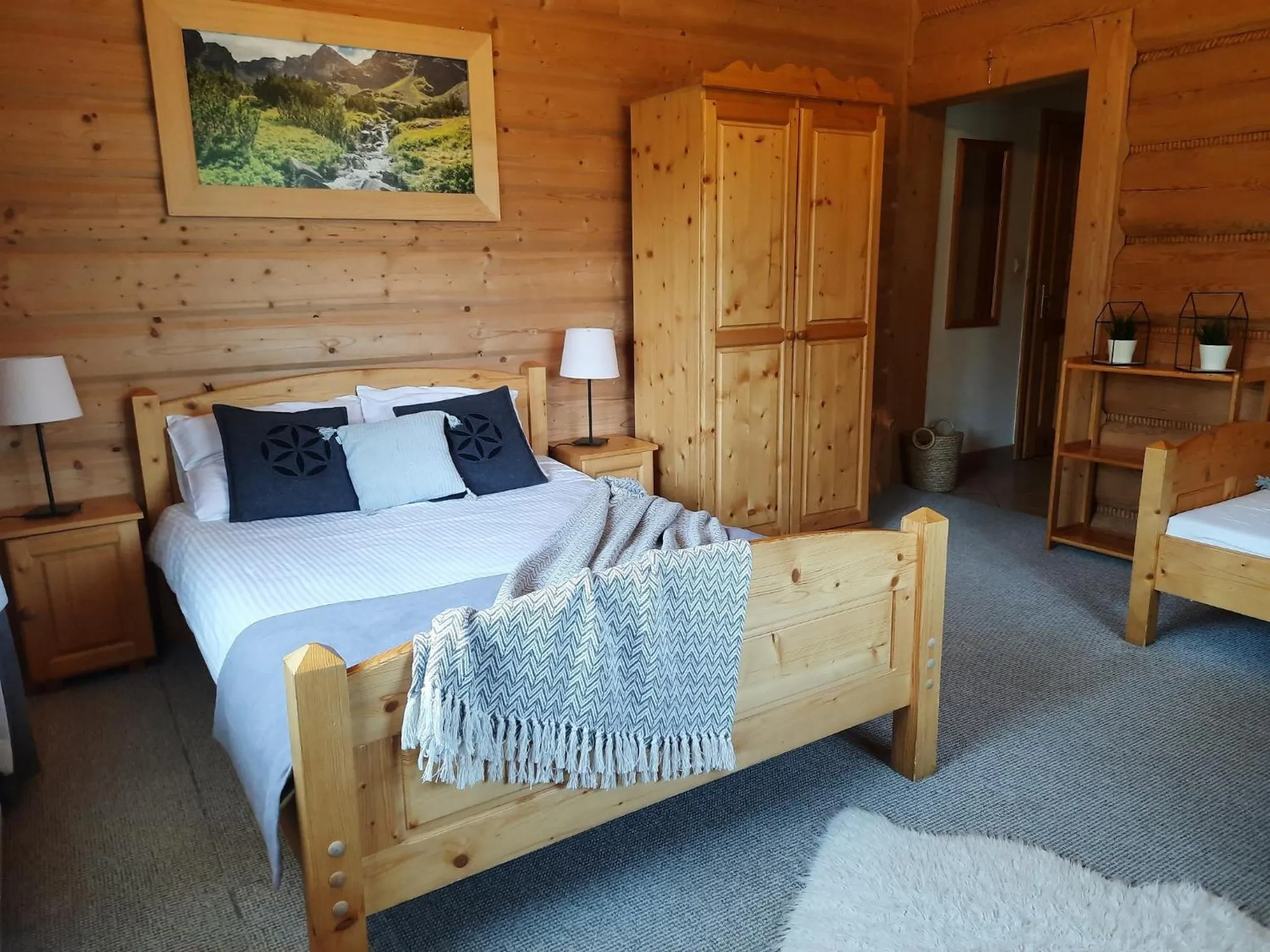 View (from property/room), Bed in Willa Płazówka Białczańska