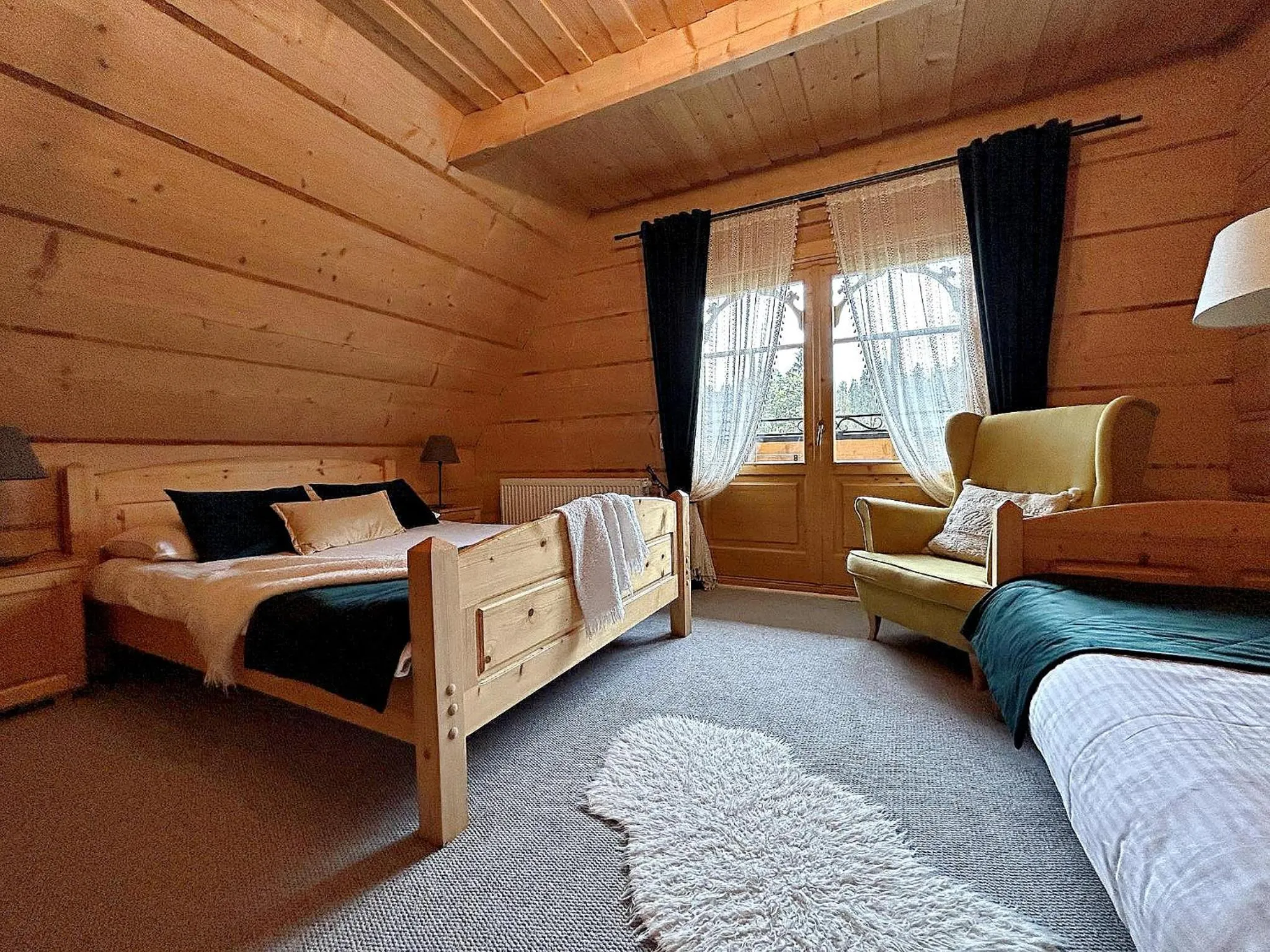 View (from property/room), Bed in Willa Płazówka Białczańska