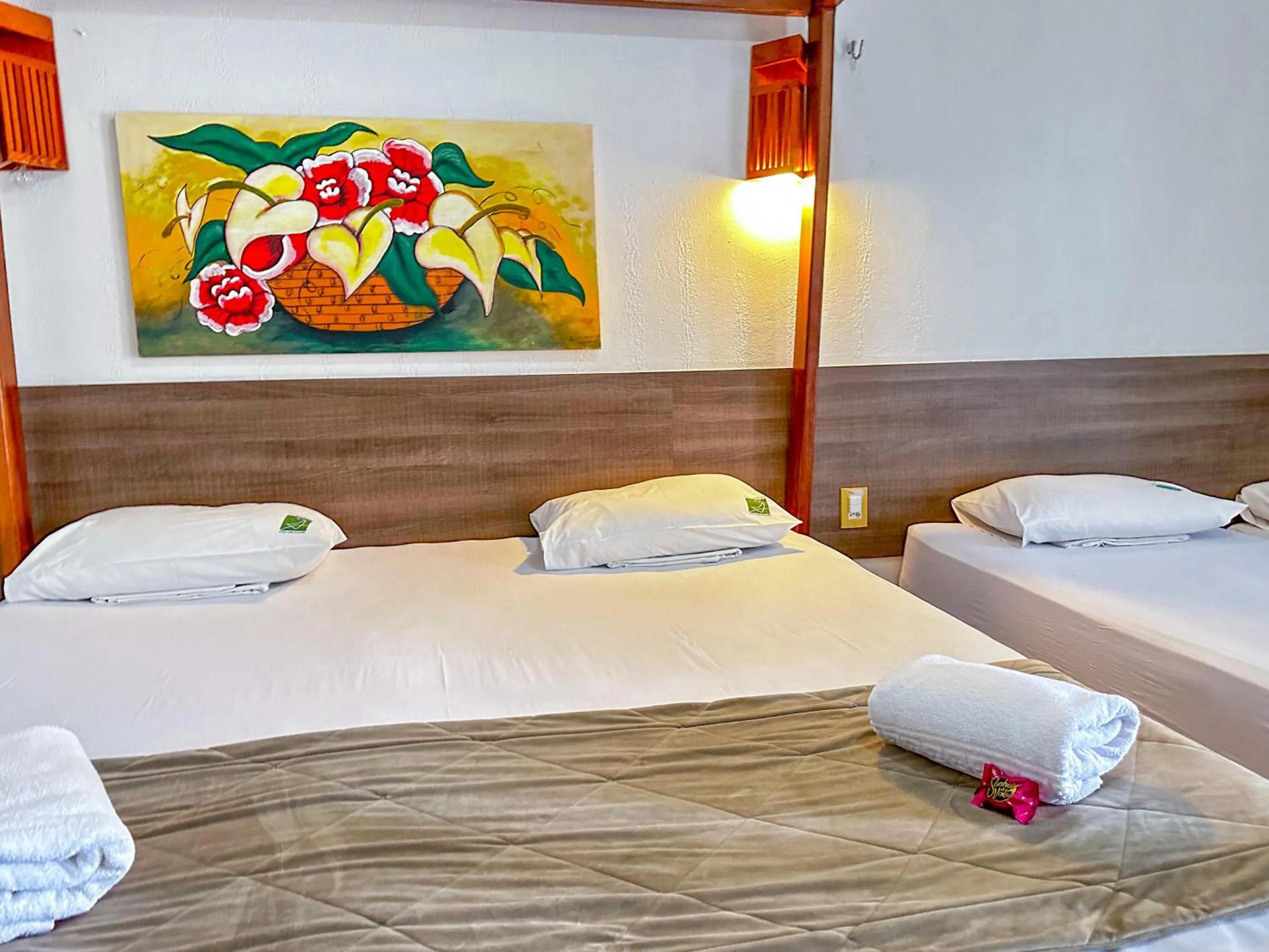 Bed in Jangadeiro Praia Hotel Resort - Parque Aquático e Pé na Areia