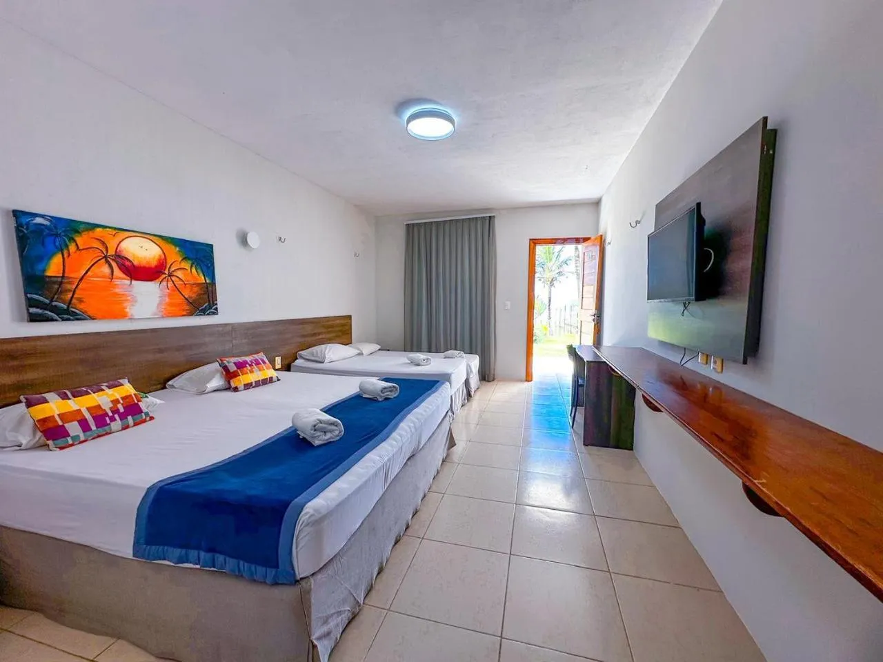 Bed in Jangadeiro Praia Hotel Resort - Parque Aquático e Pé na Areia