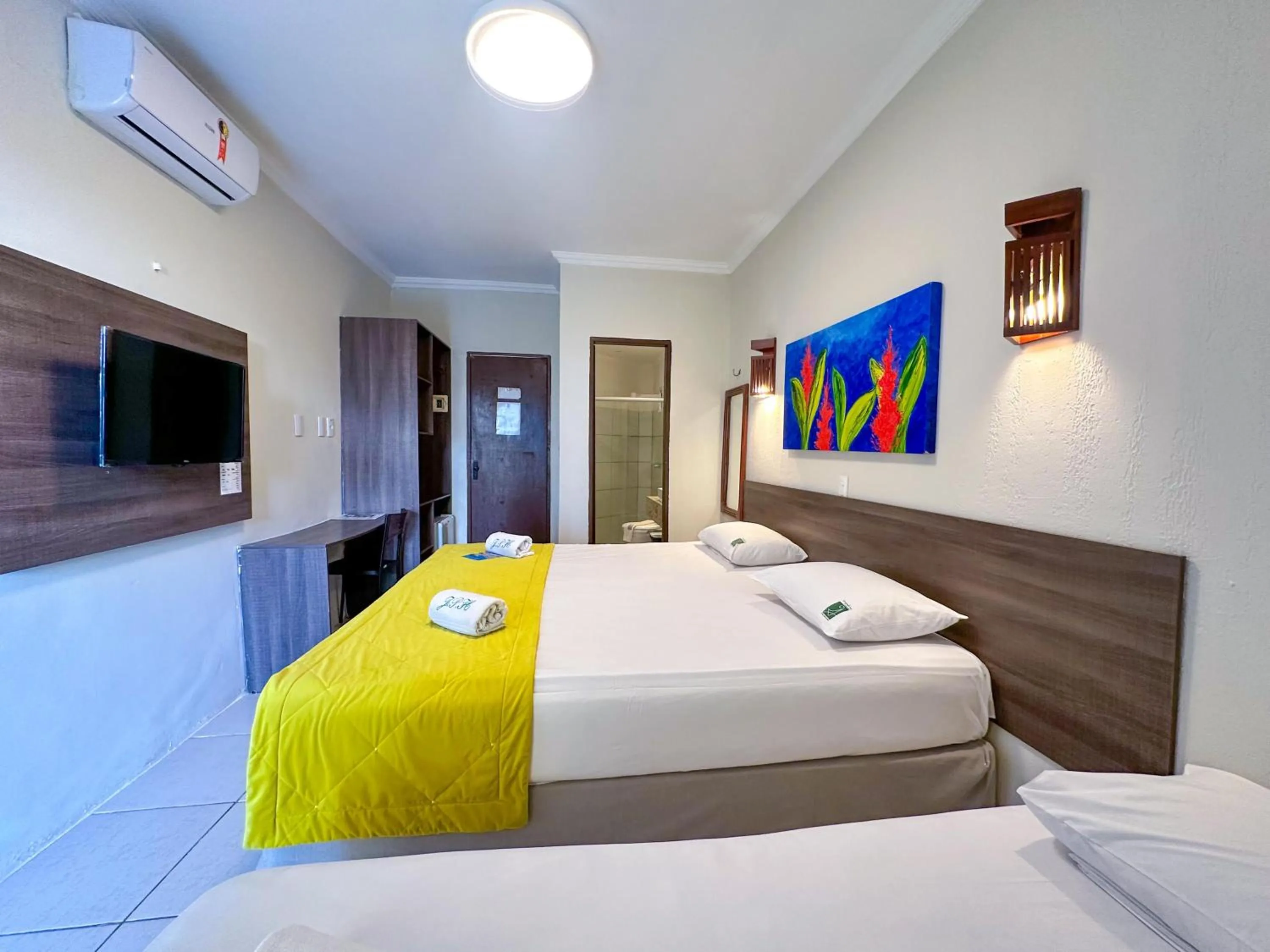 Bed in Jangadeiro Praia Hotel Resort - Parque Aquático e Pé na Areia