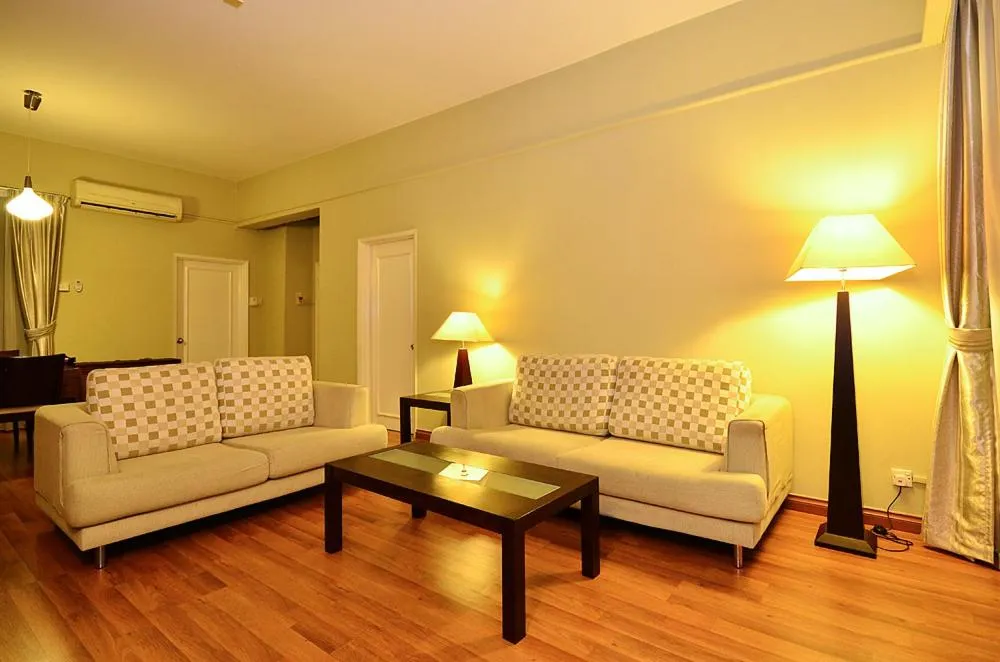 Living room in Jetty Suites Apartments