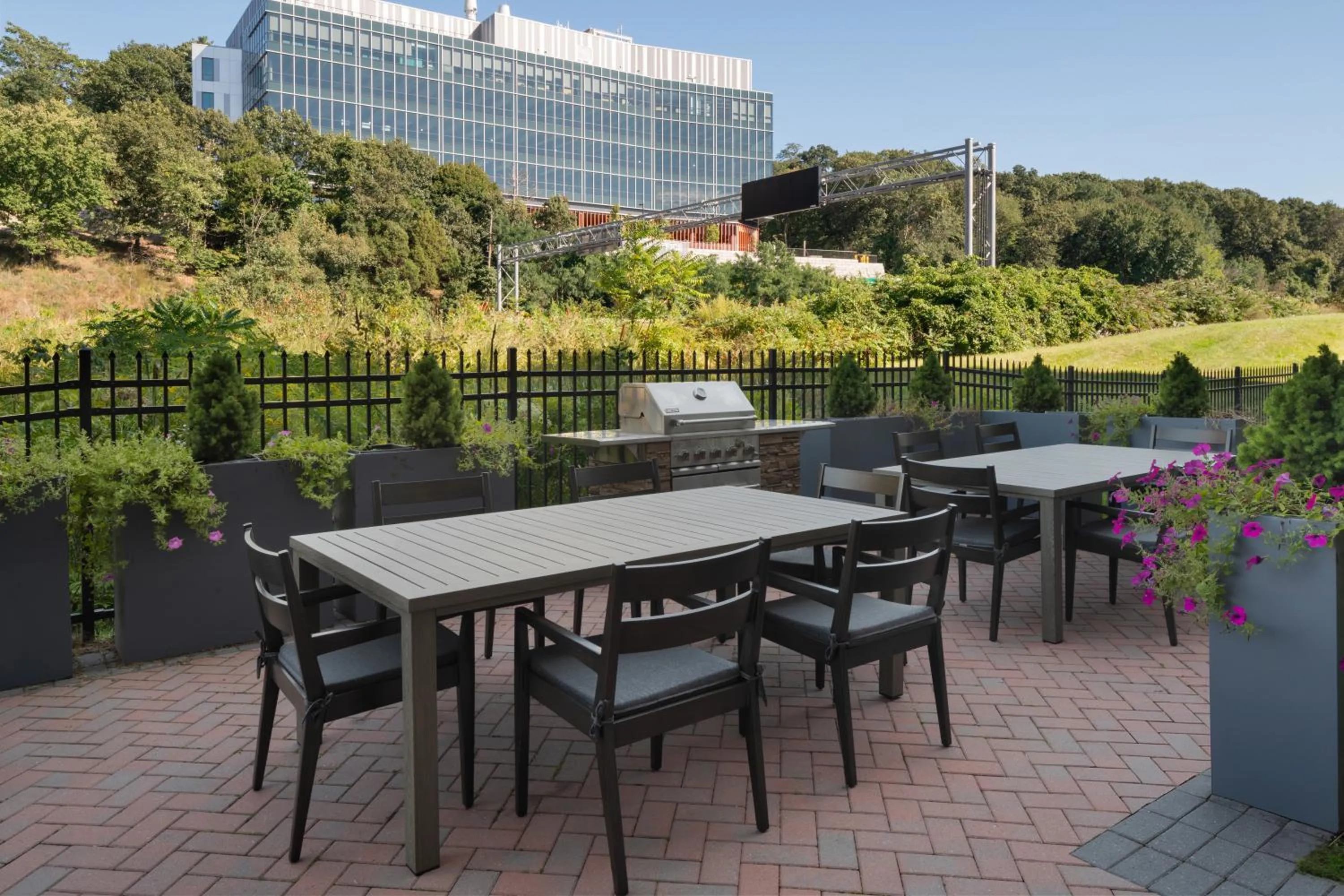 Patio in Residence Inn by Marriott Boston Waltham