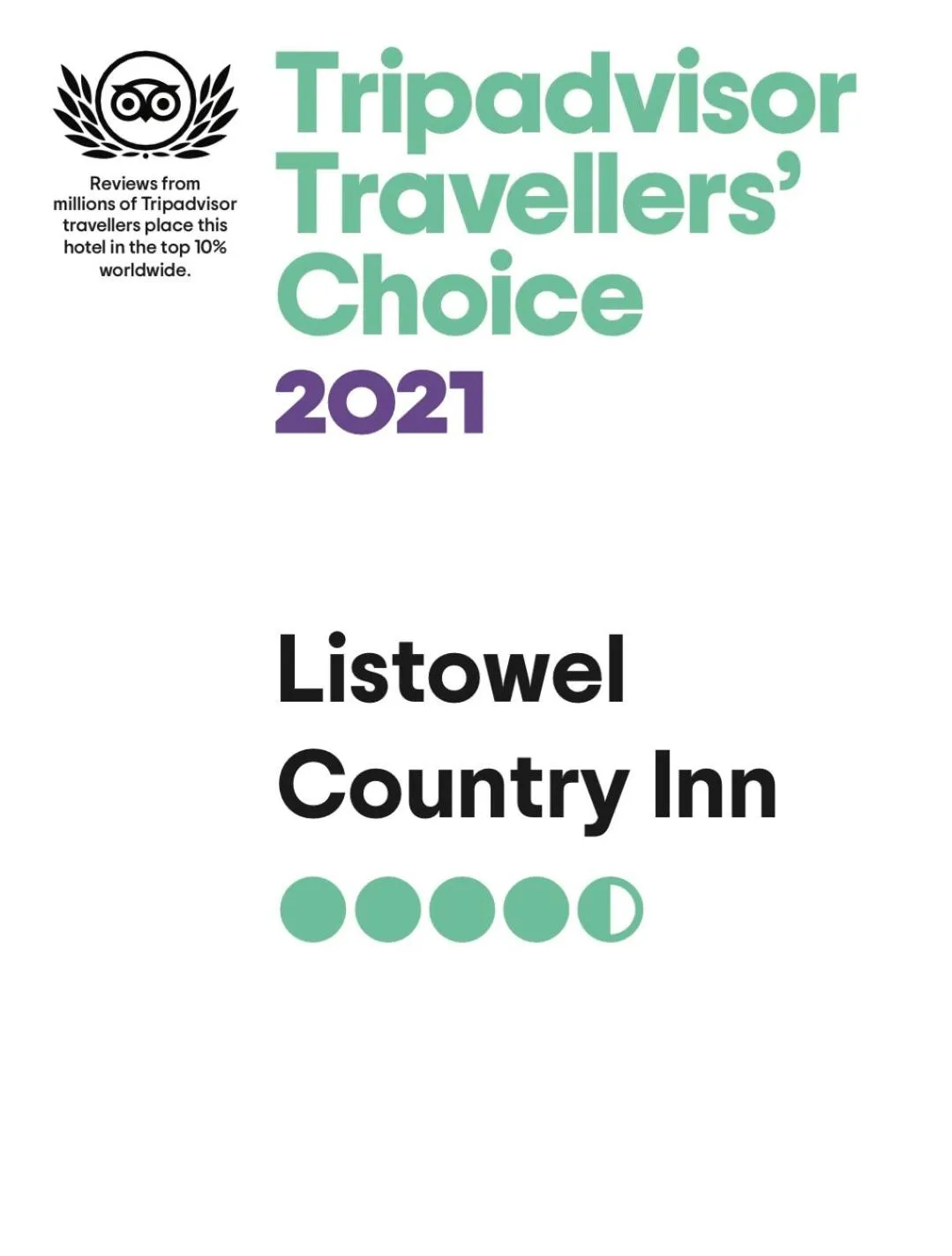 Certificate/Award in Country Inn Listowel