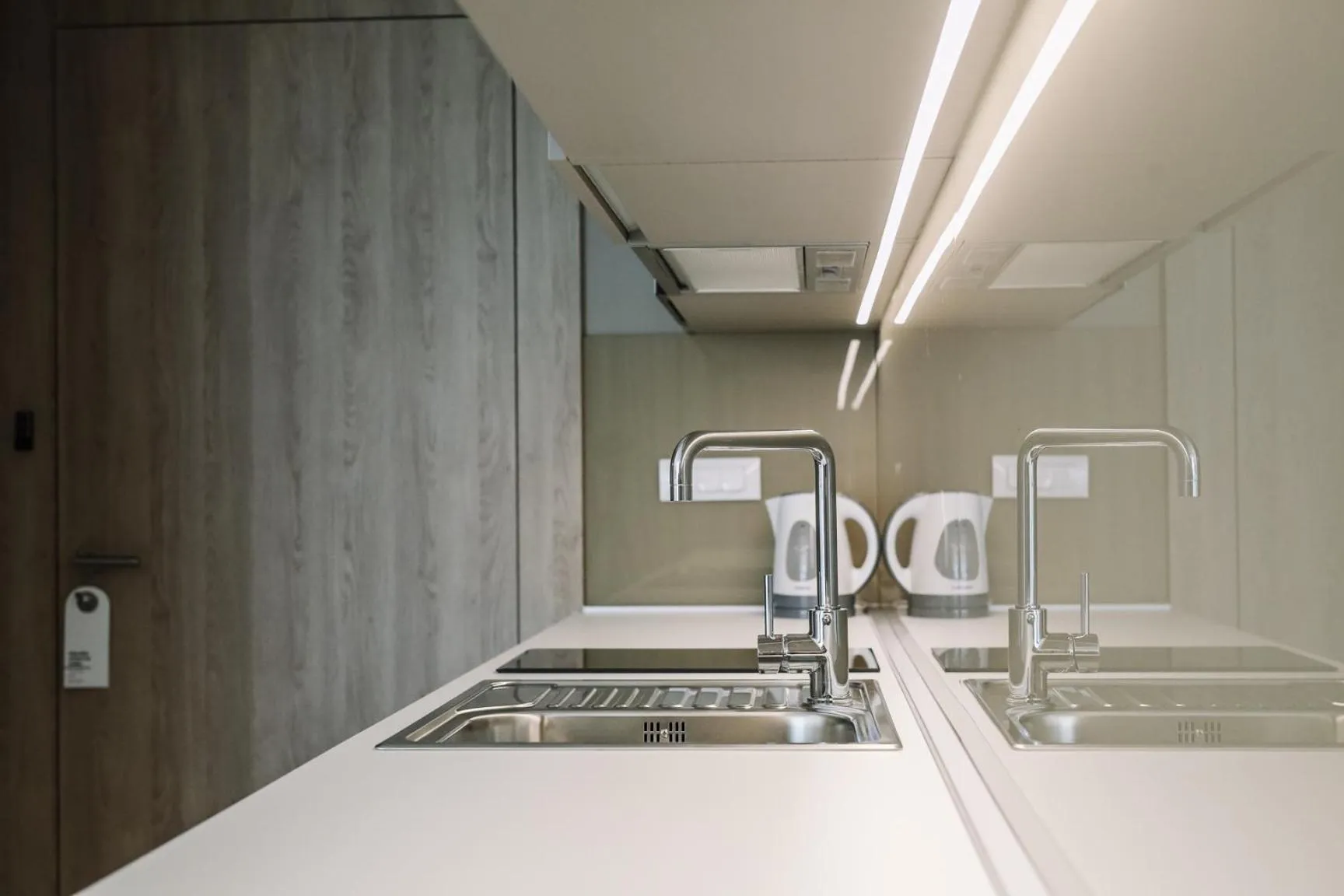 Kitchen or kitchenette in Aparthotel Joel