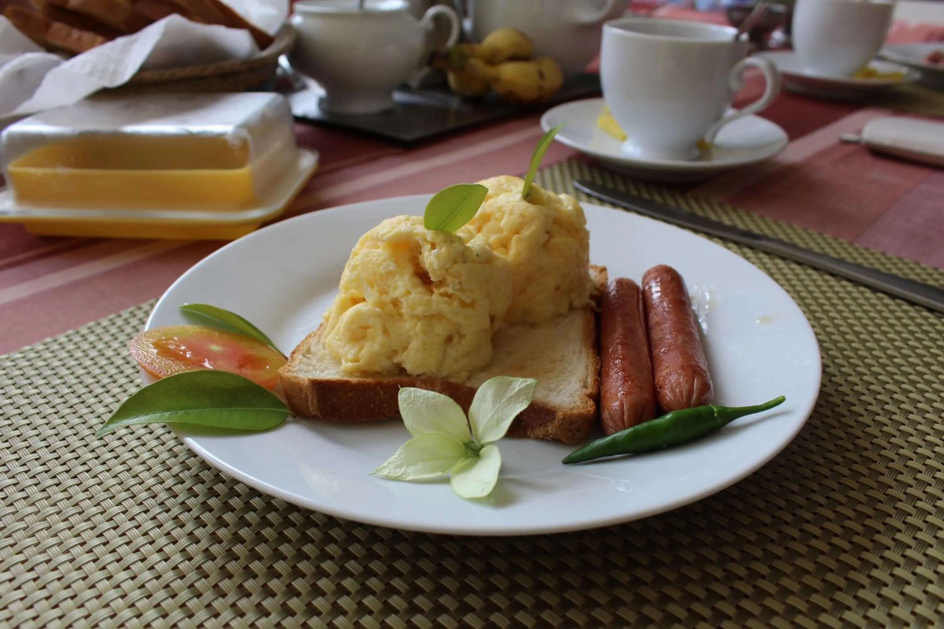Continental breakfast in Villa Tara