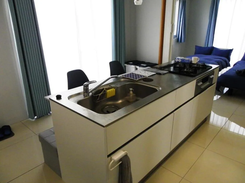 Kitchen or kitchenette in Guest House Miyakojima