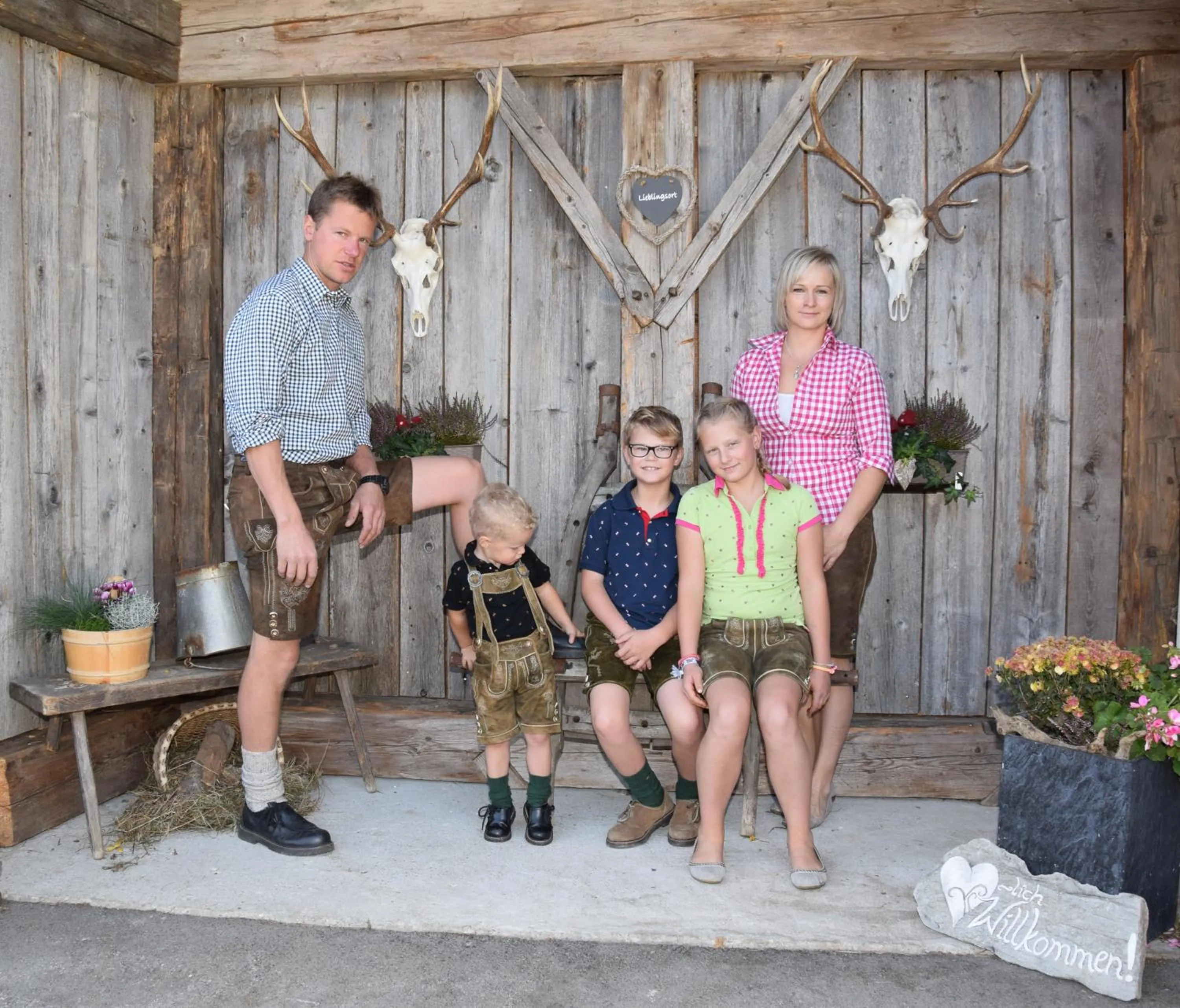 Family in Ferienwohnung Suntinger