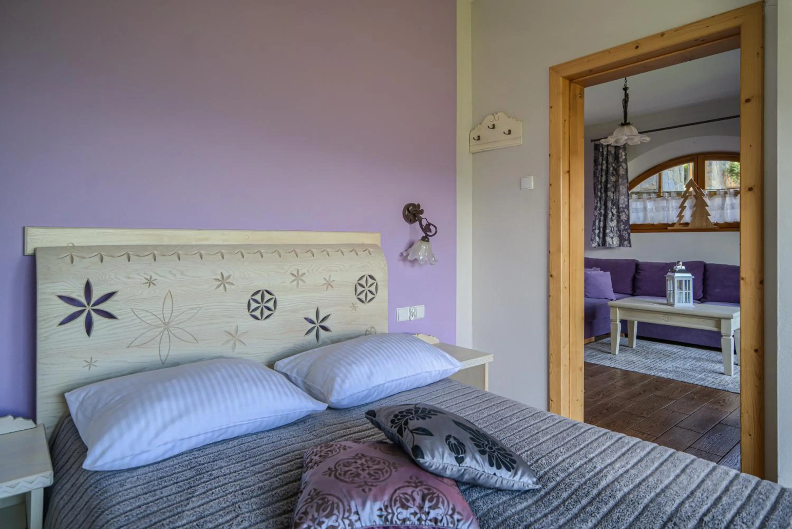 Bedroom, Bed in Butorowy Dwór