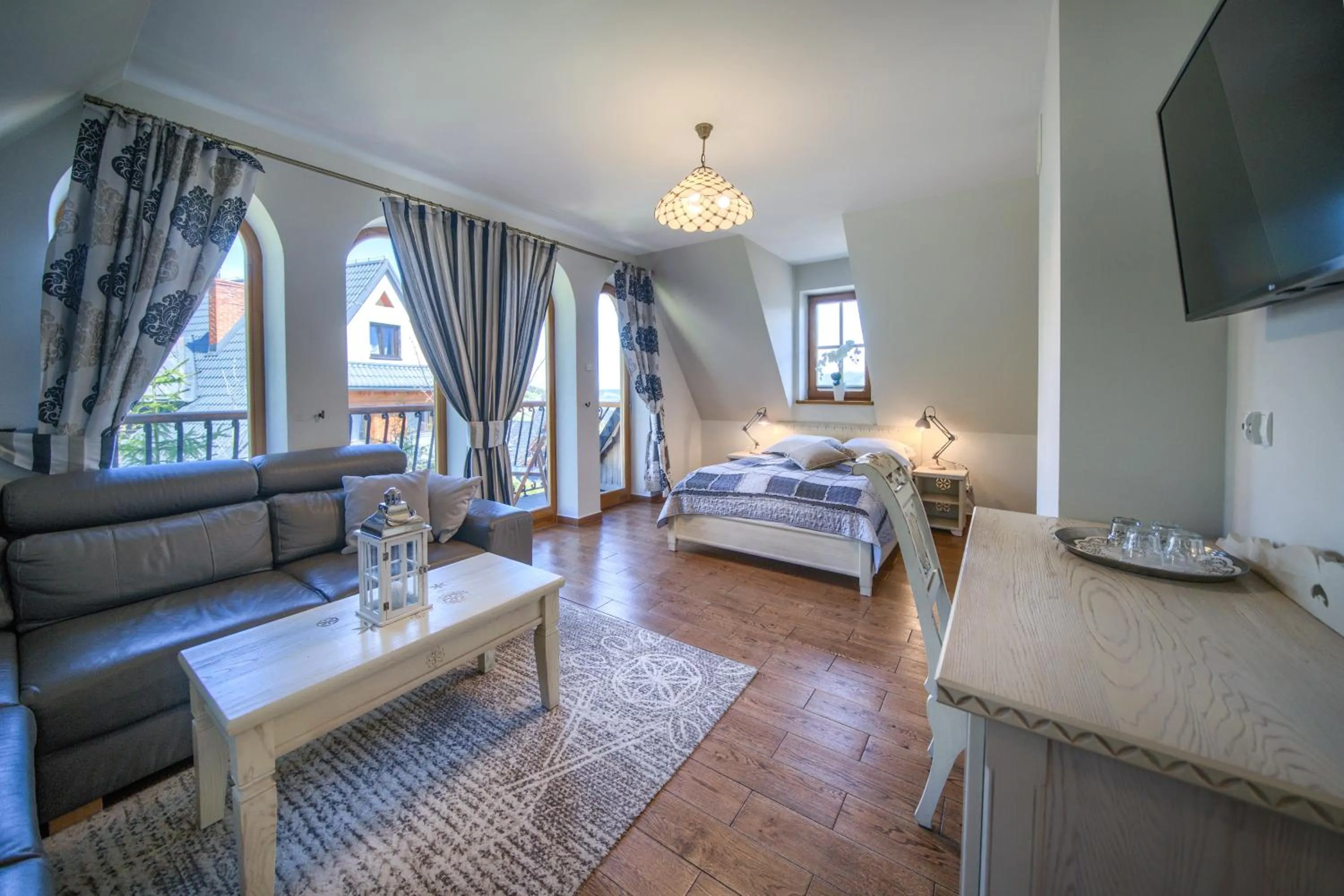 Living room, Bed in Butorowy Dwór