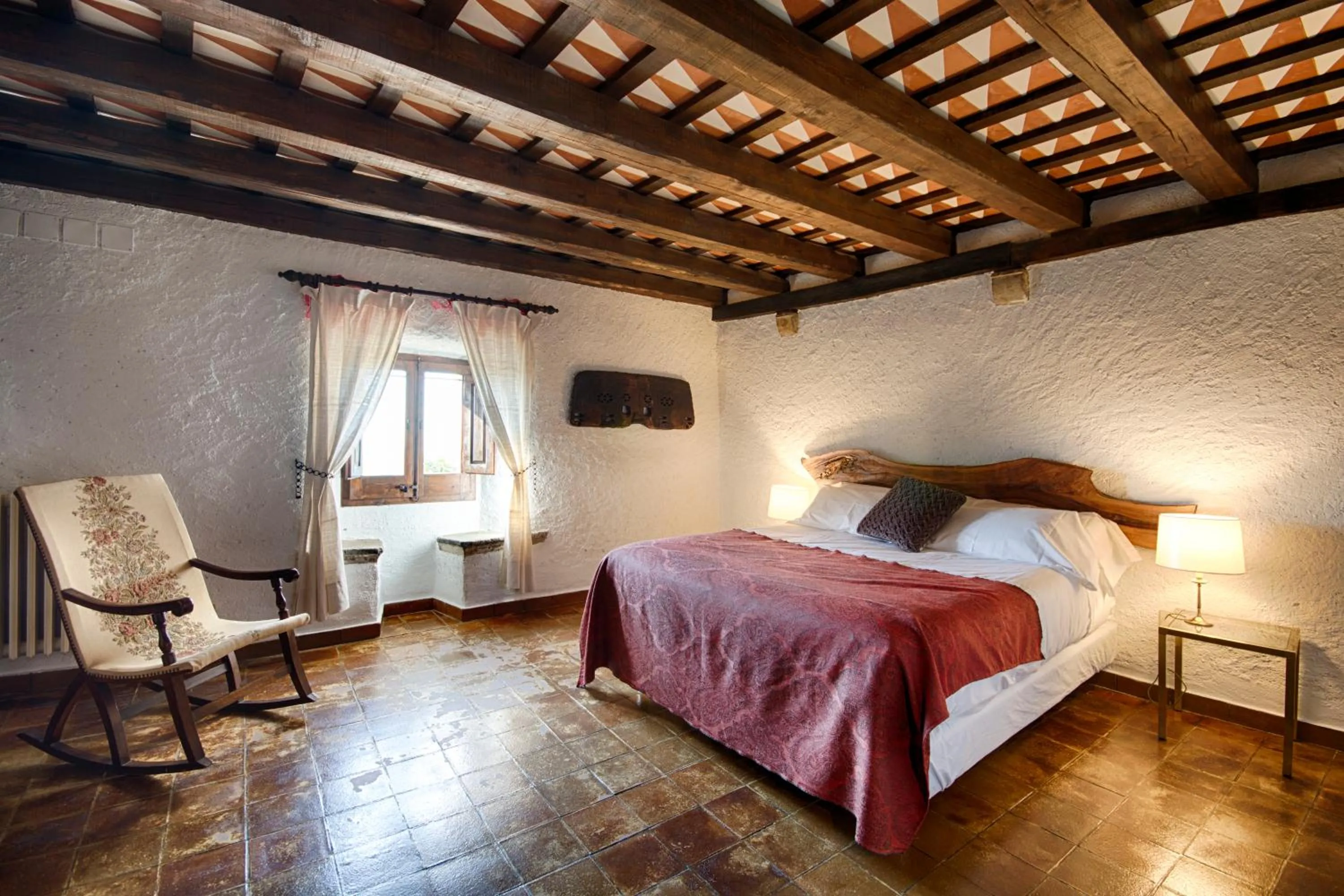 Bedroom, Bed in Masia Can Pou