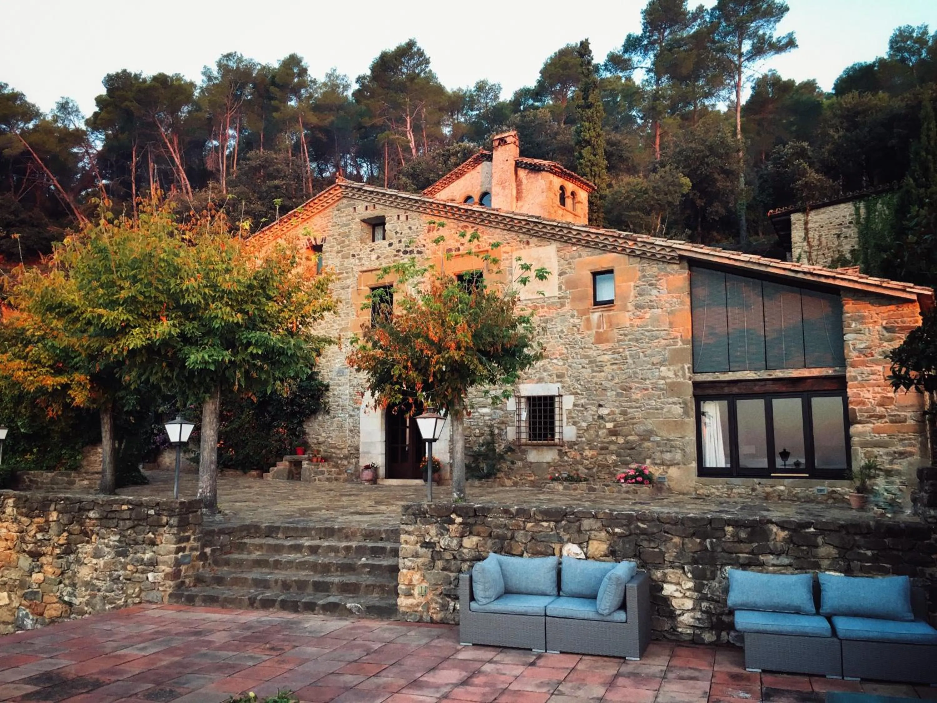 Patio in Masia Can Pou