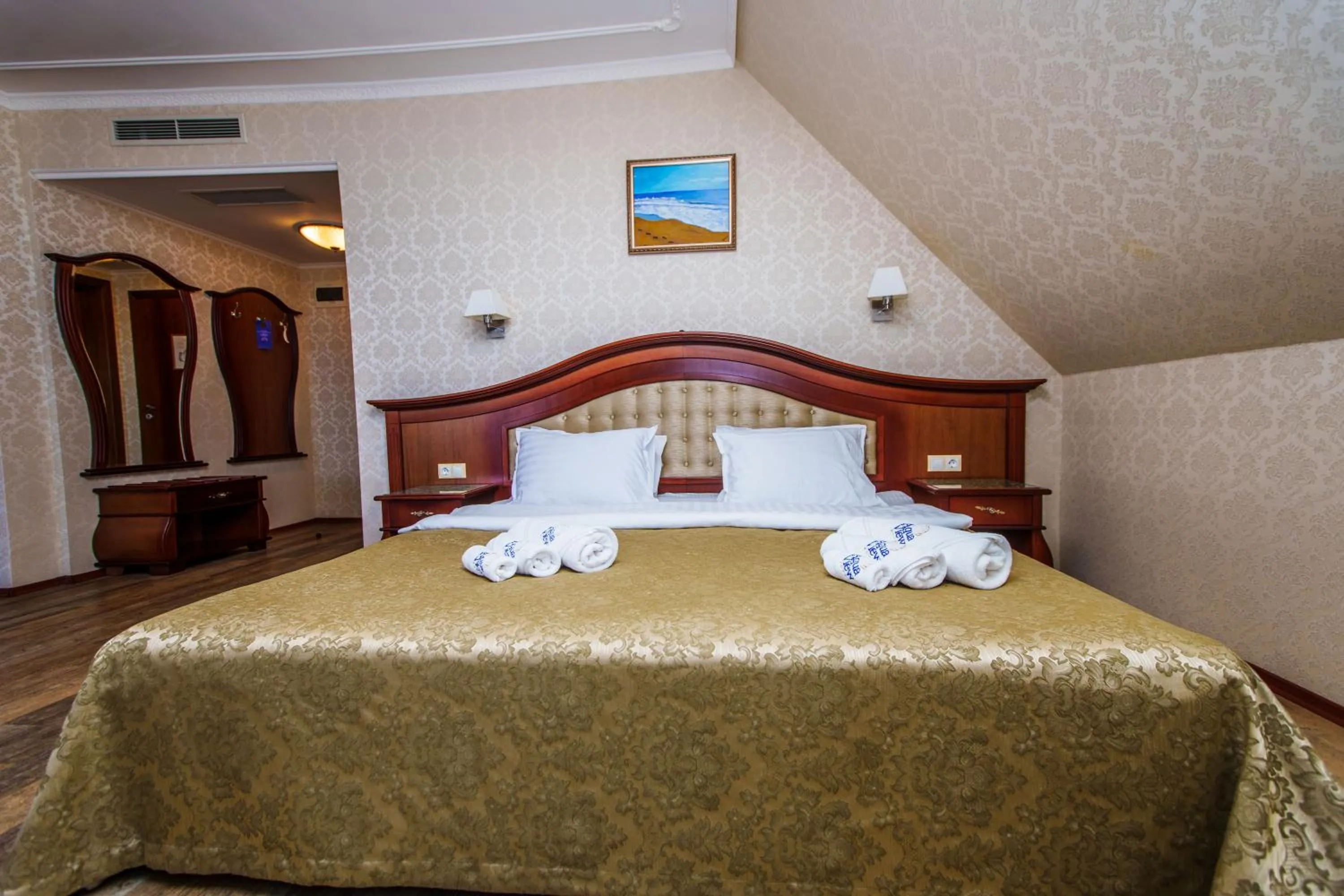 Bed in Aqua View SPA Boutique Hotel