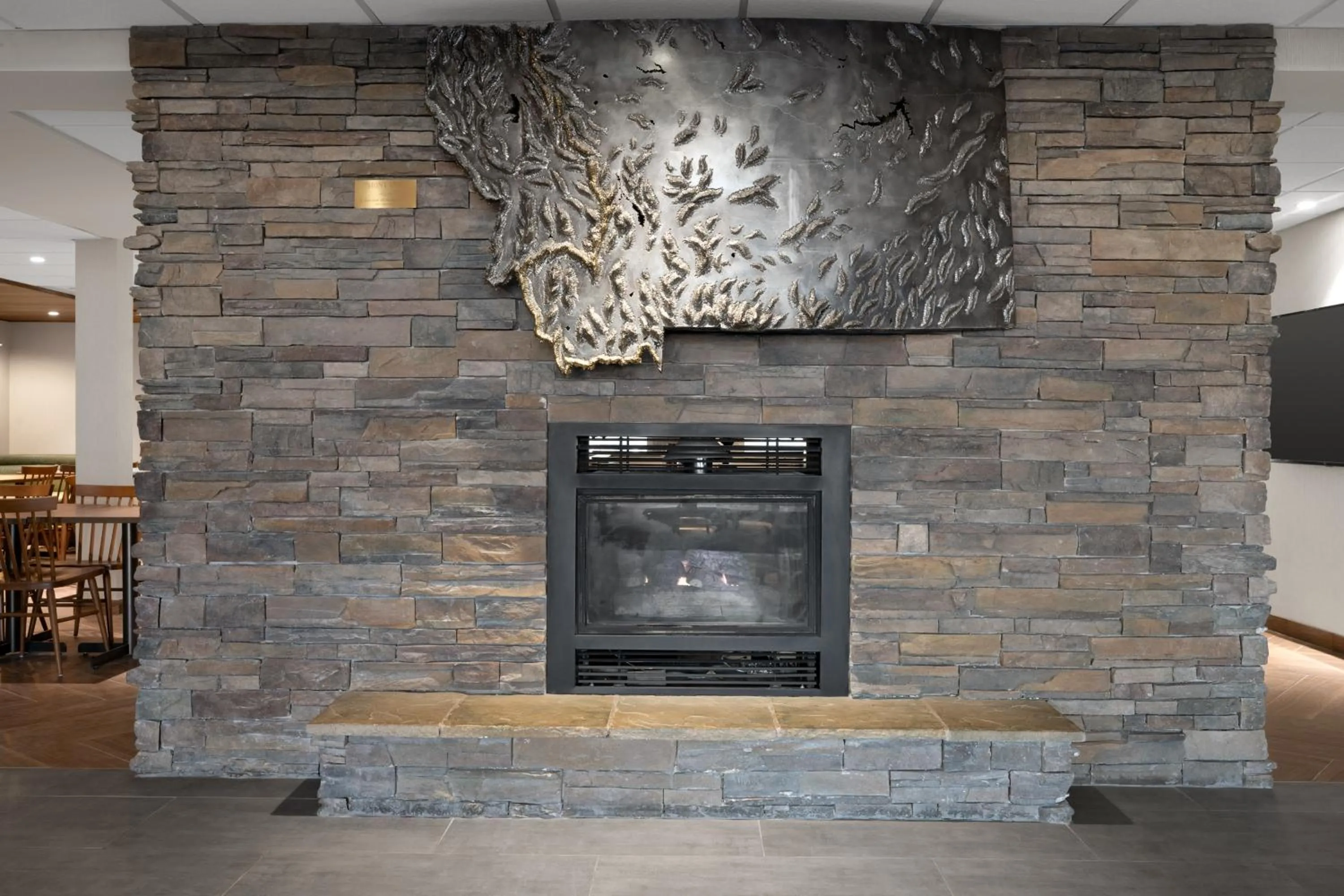 fireplace in Fairfield by Marriott Inn & Suites Helena North